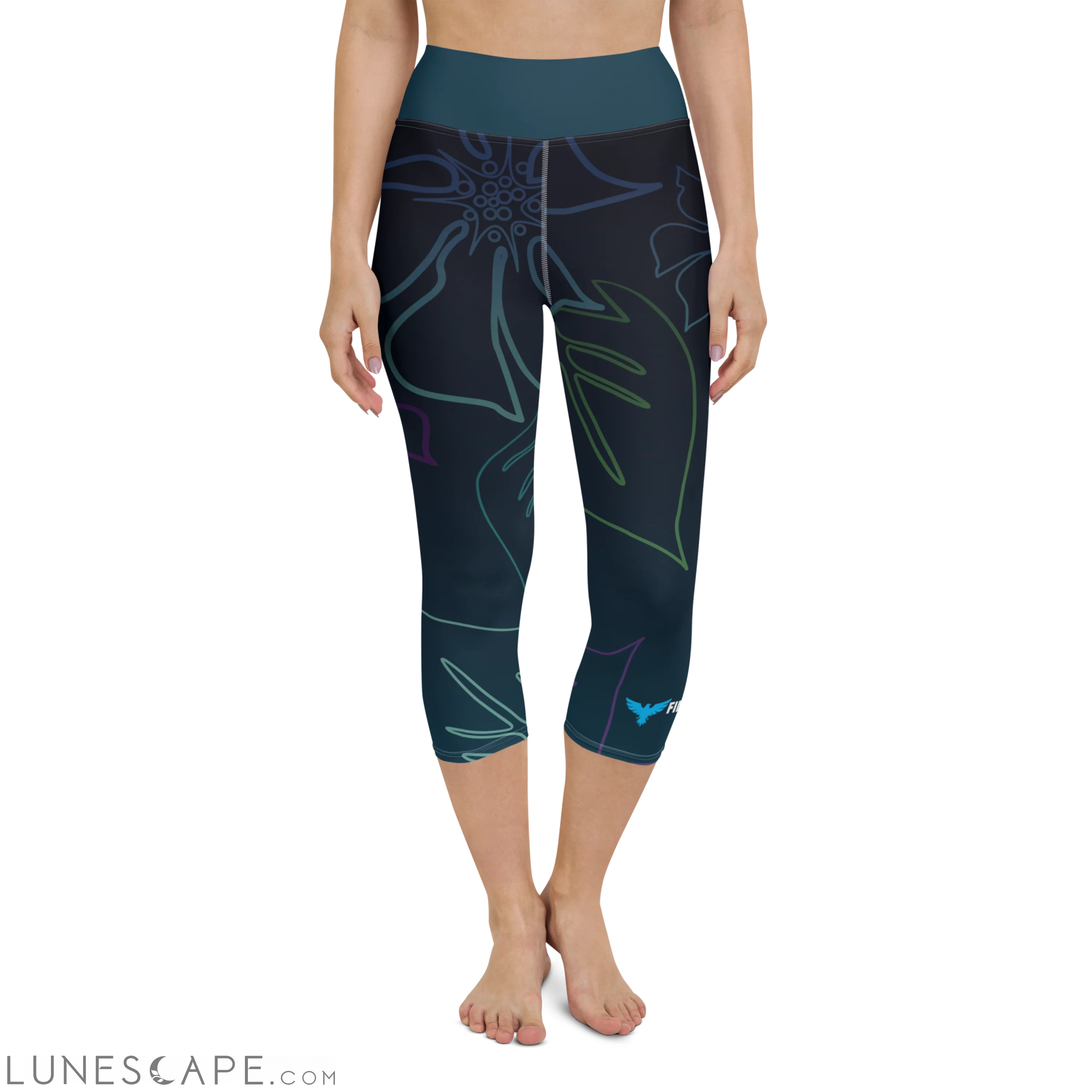 Women's CoastFlex Sport Aloha Capri Leggings LUNESCAPE