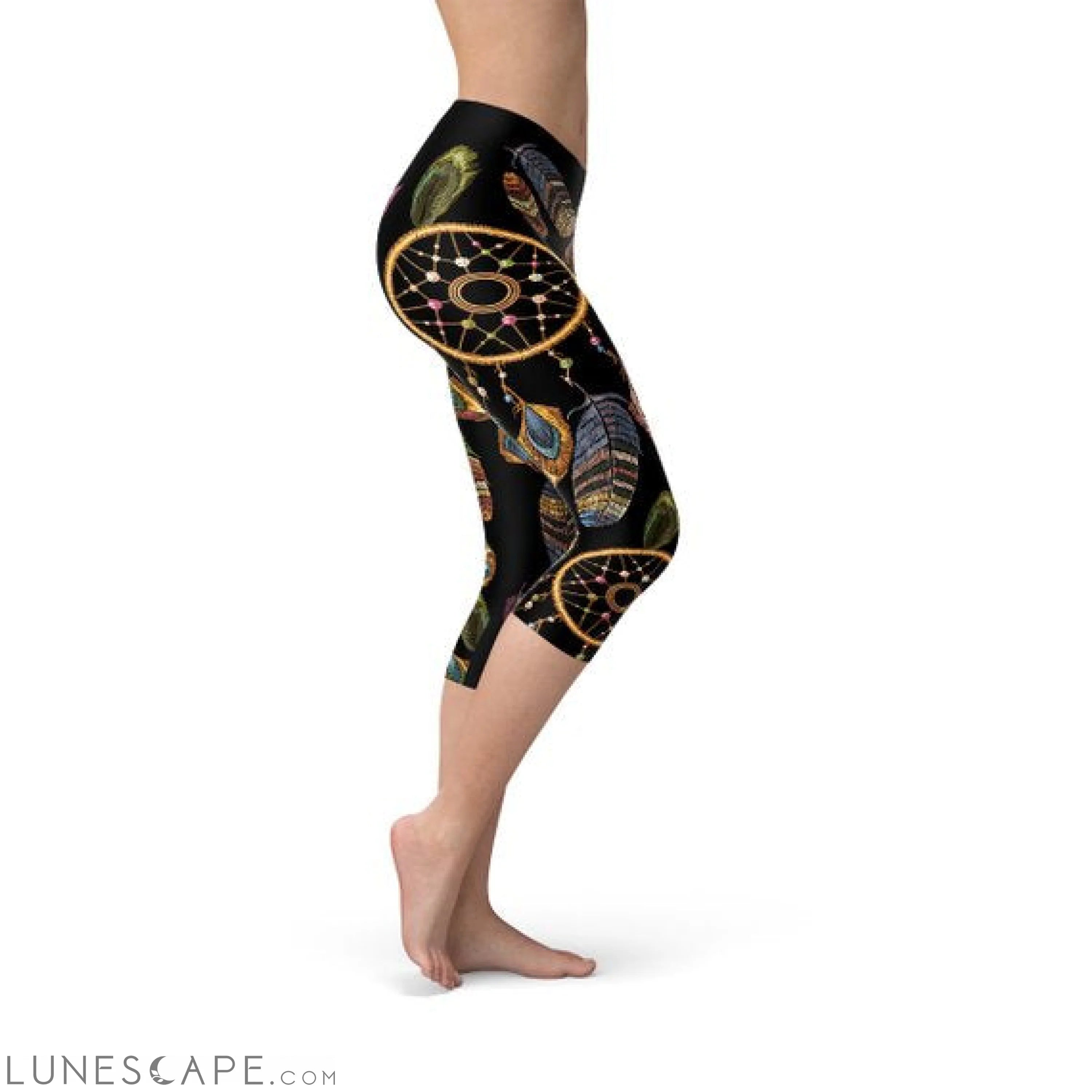 Womens Dreamcatcher Capri Leggings Leggings