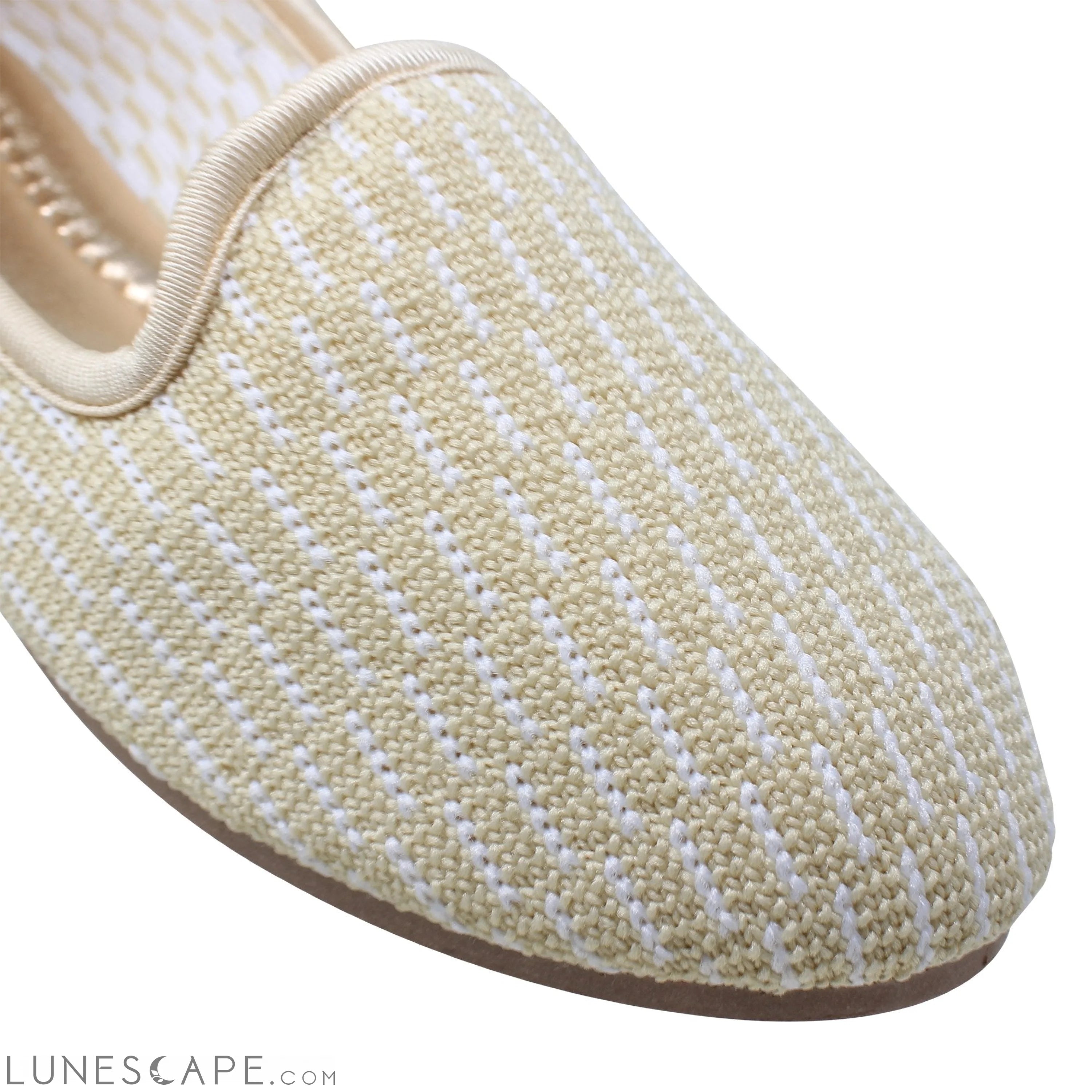 Women's Loafers Sweater Soft Rubber Sole Shoes Beige Suede LUNESCAPE