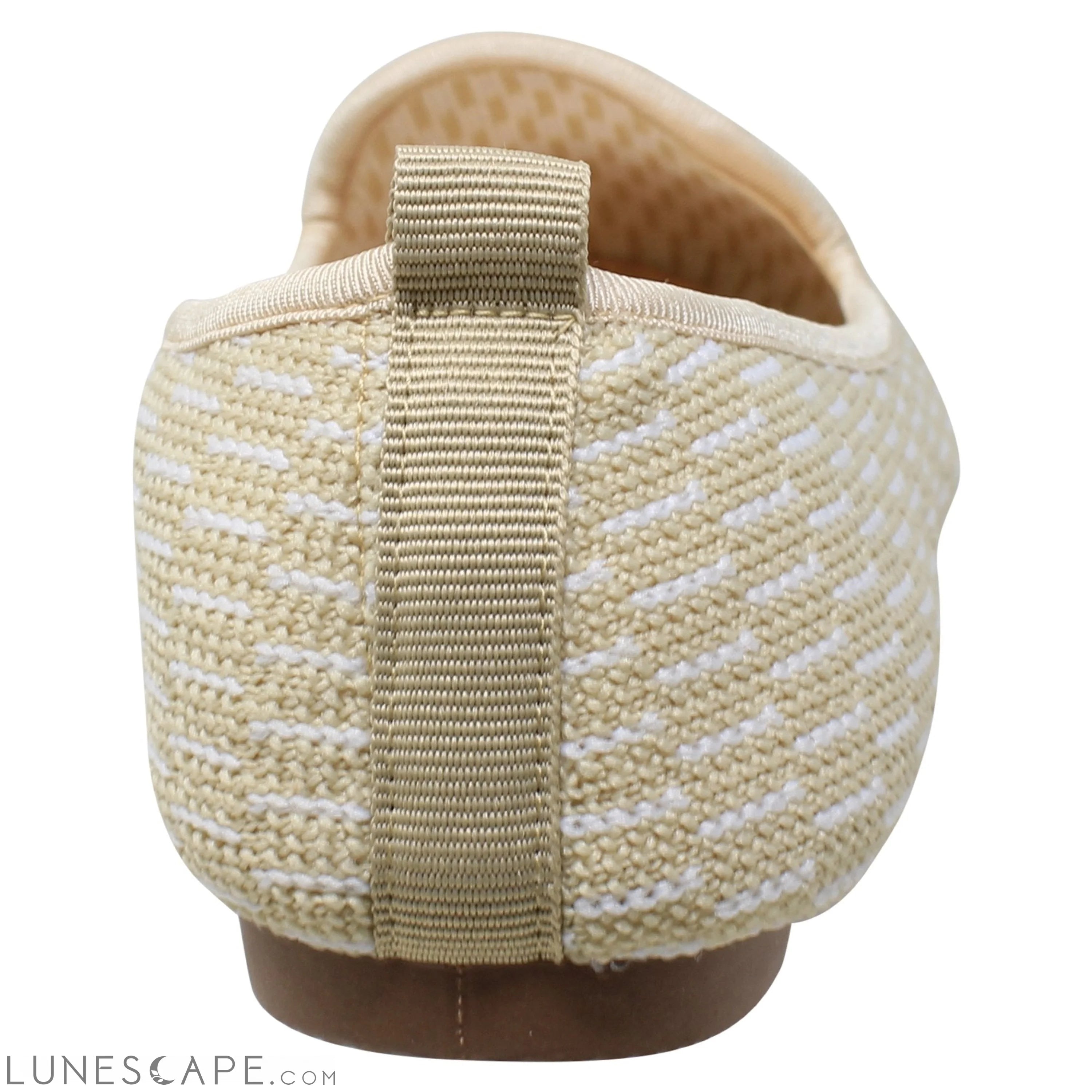 Women's Loafers Sweater Soft Rubber Sole Shoes Beige Suede LUNESCAPE