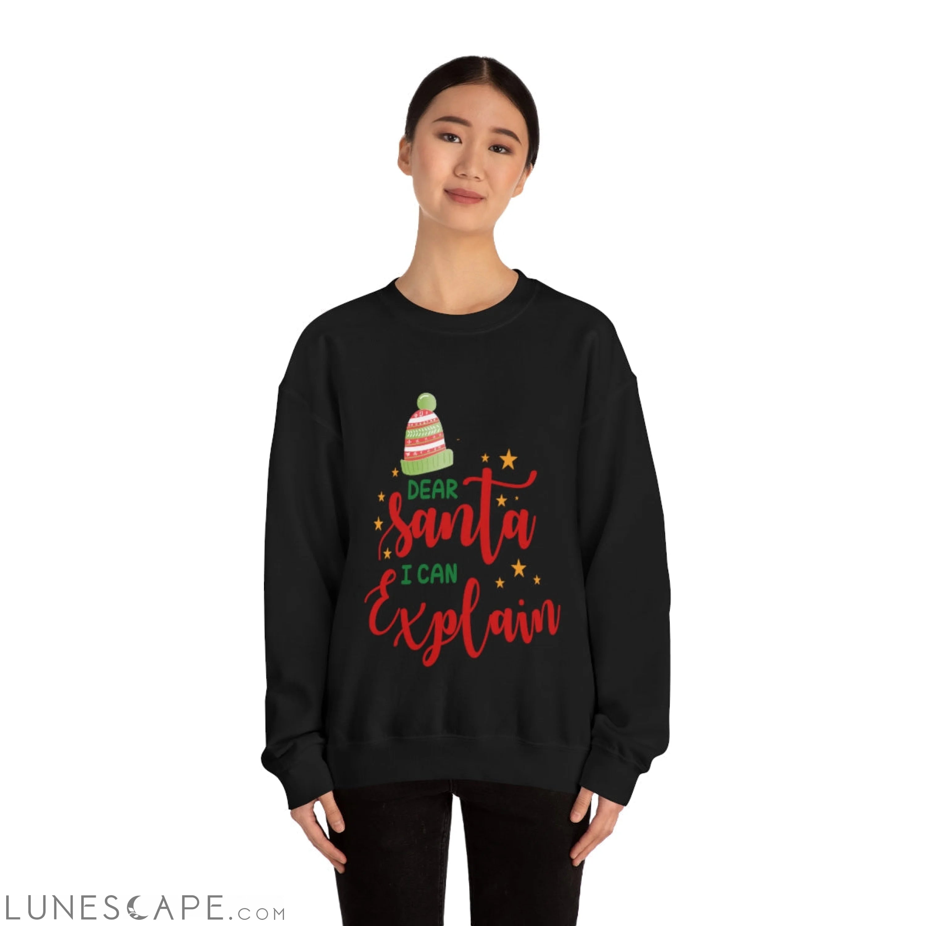 Womens Santa I Can Explain Sweatshirt LUNESCAPE