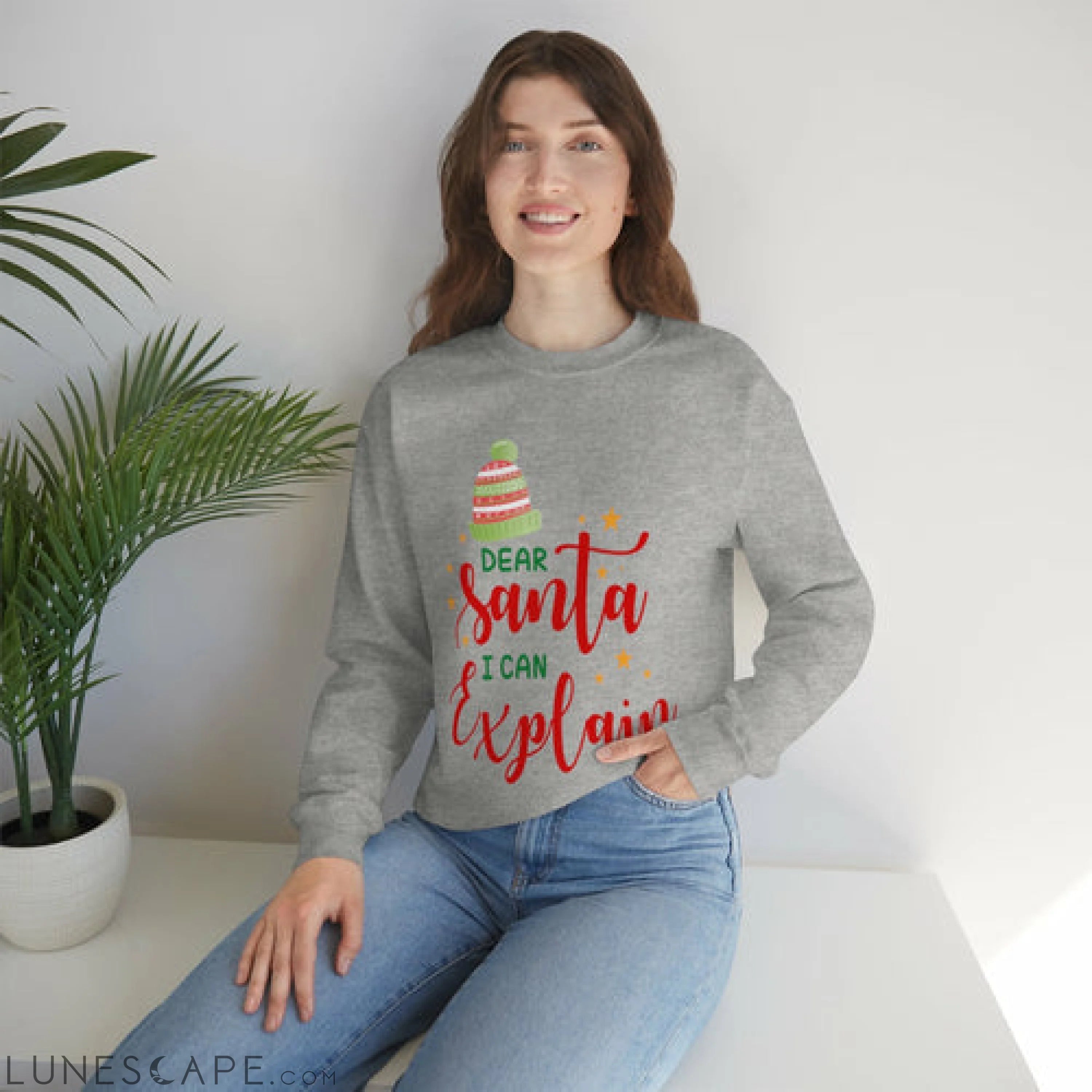 Womens Santa I Can Explain Sweatshirt LUNESCAPE