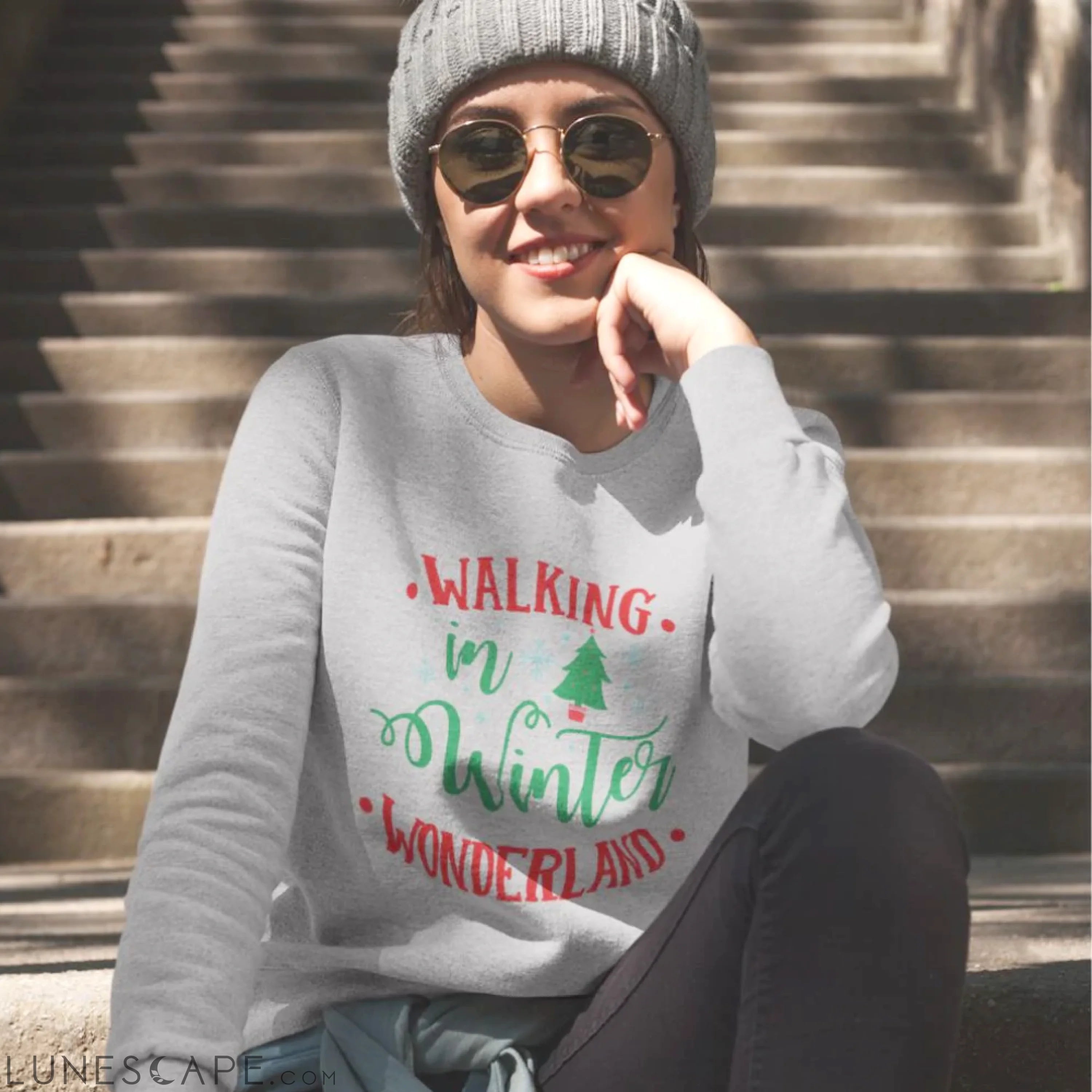 Womens Winter Wonderland Sweatshirt LUNESCAPE