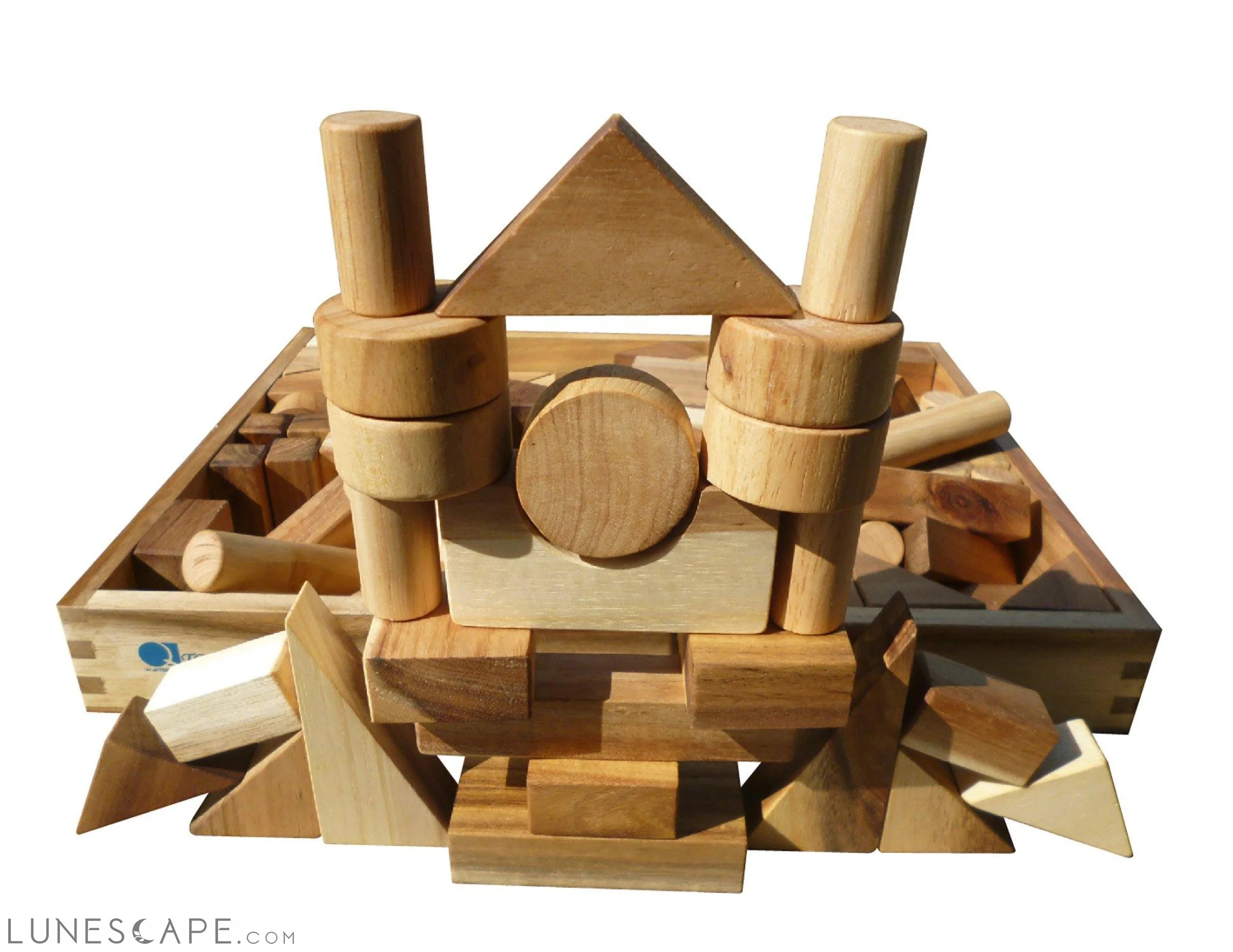 WOODEN 117 PCS BLOCKS LUNESCAPE
