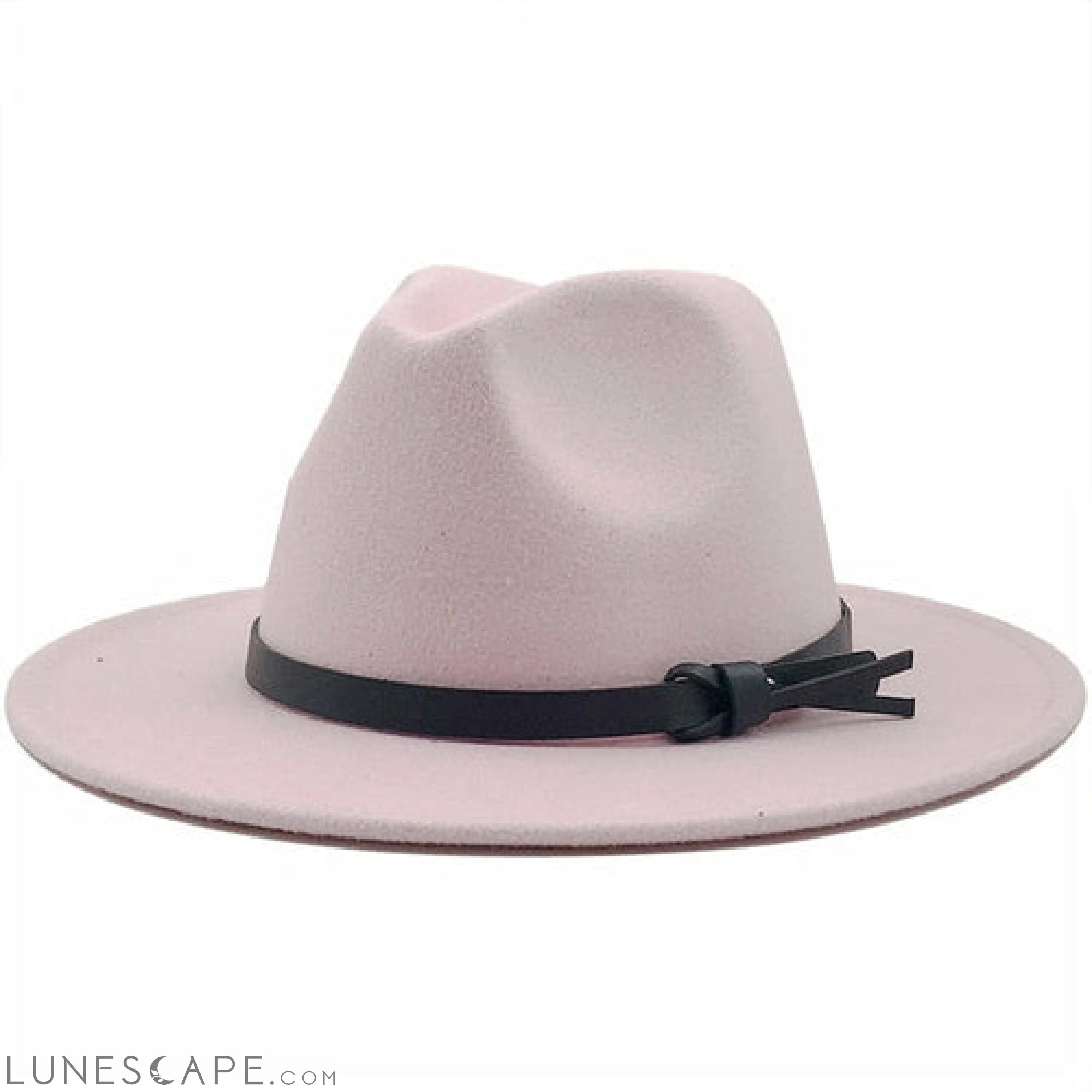 Wool Fedora Hat With Leather Ribbon - BEST SELLER! LUNESCAPE