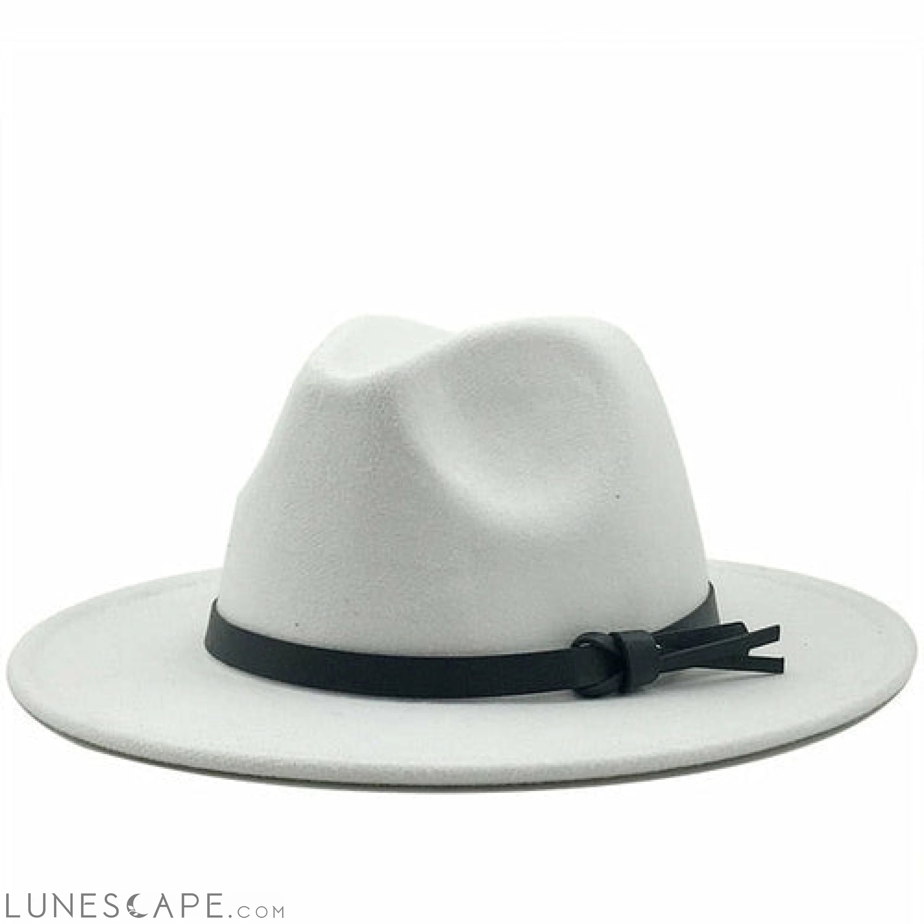 Wool Fedora Hat With Leather Ribbon - BEST SELLER! LUNESCAPE