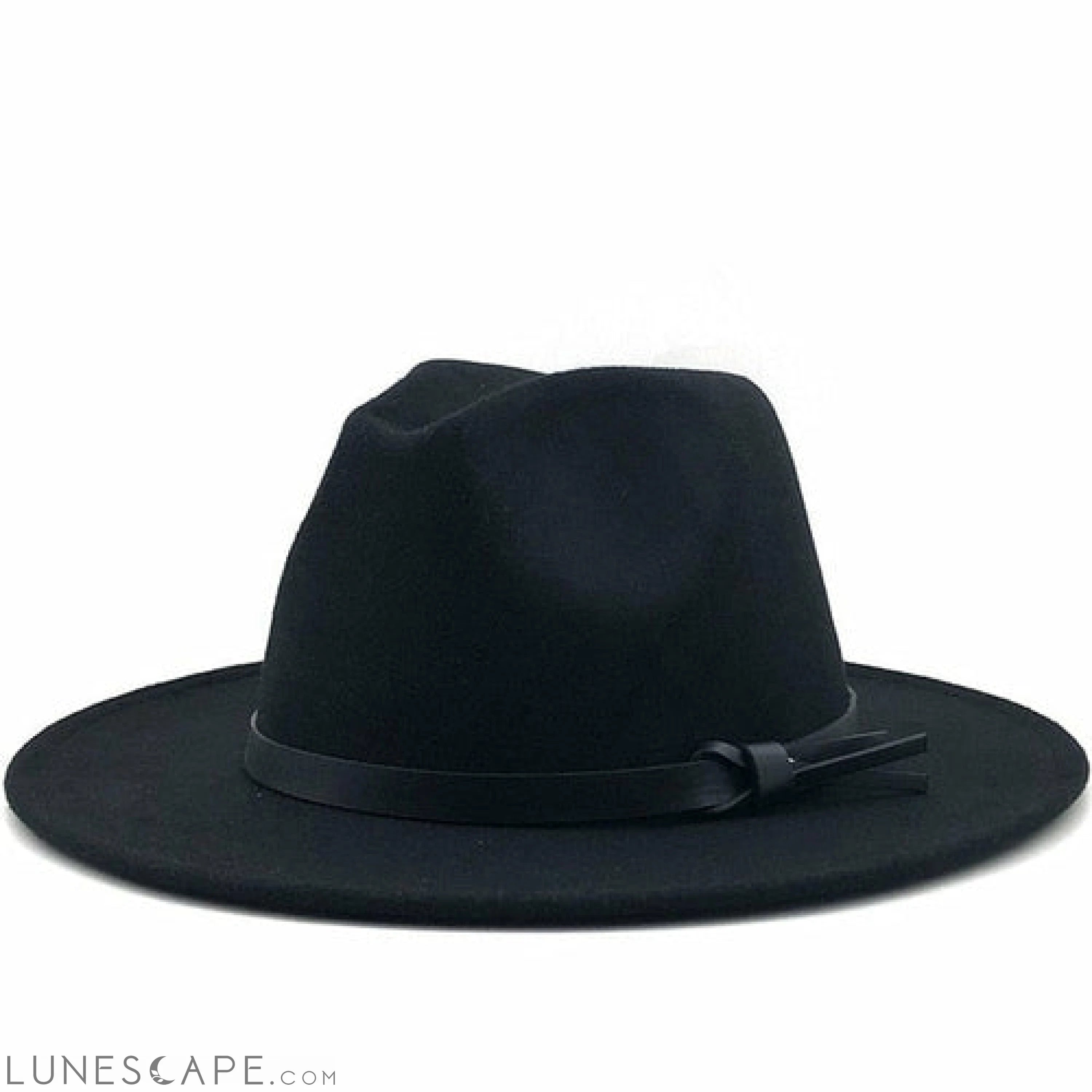 Wool Fedora Hat With Leather Ribbon - BEST SELLER! LUNESCAPE