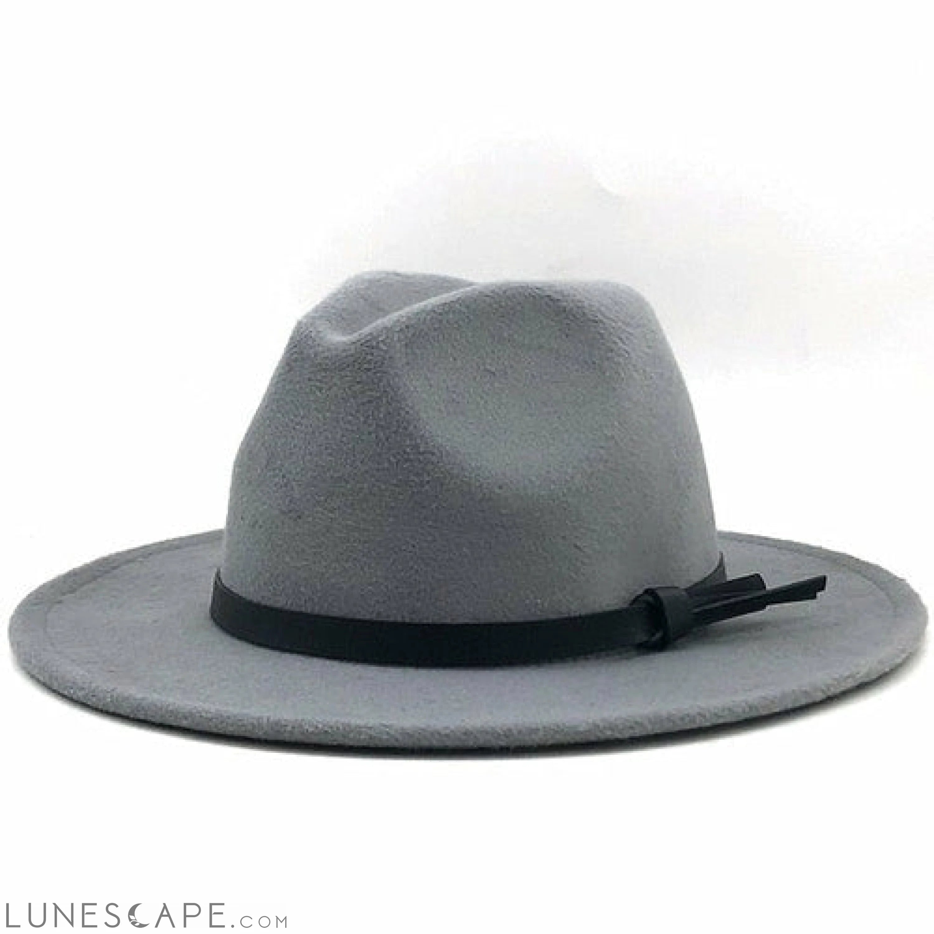Wool Fedora Hat With Leather Ribbon - BEST SELLER! LUNESCAPE