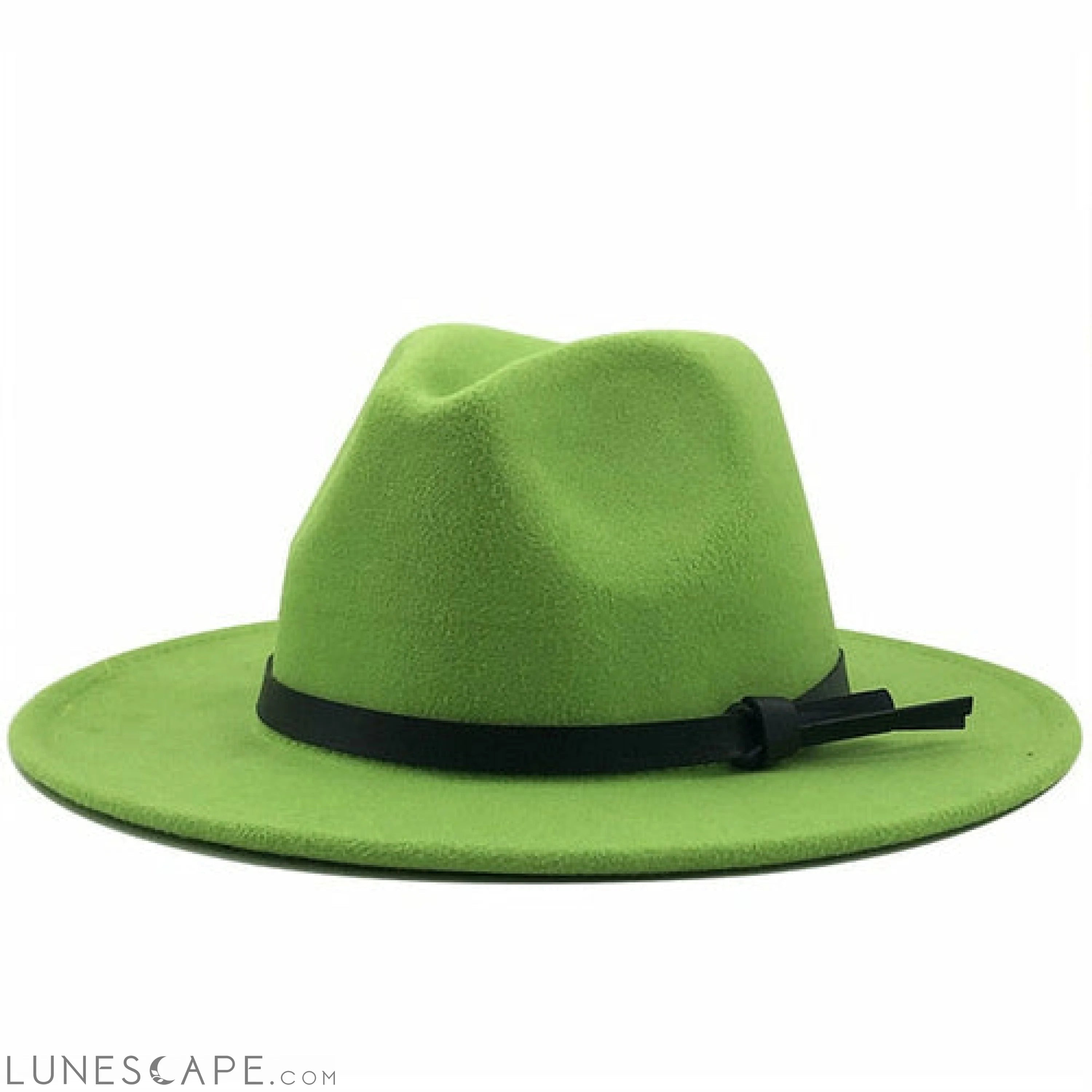 Wool Fedora Hat With Leather Ribbon - BEST SELLER! LUNESCAPE