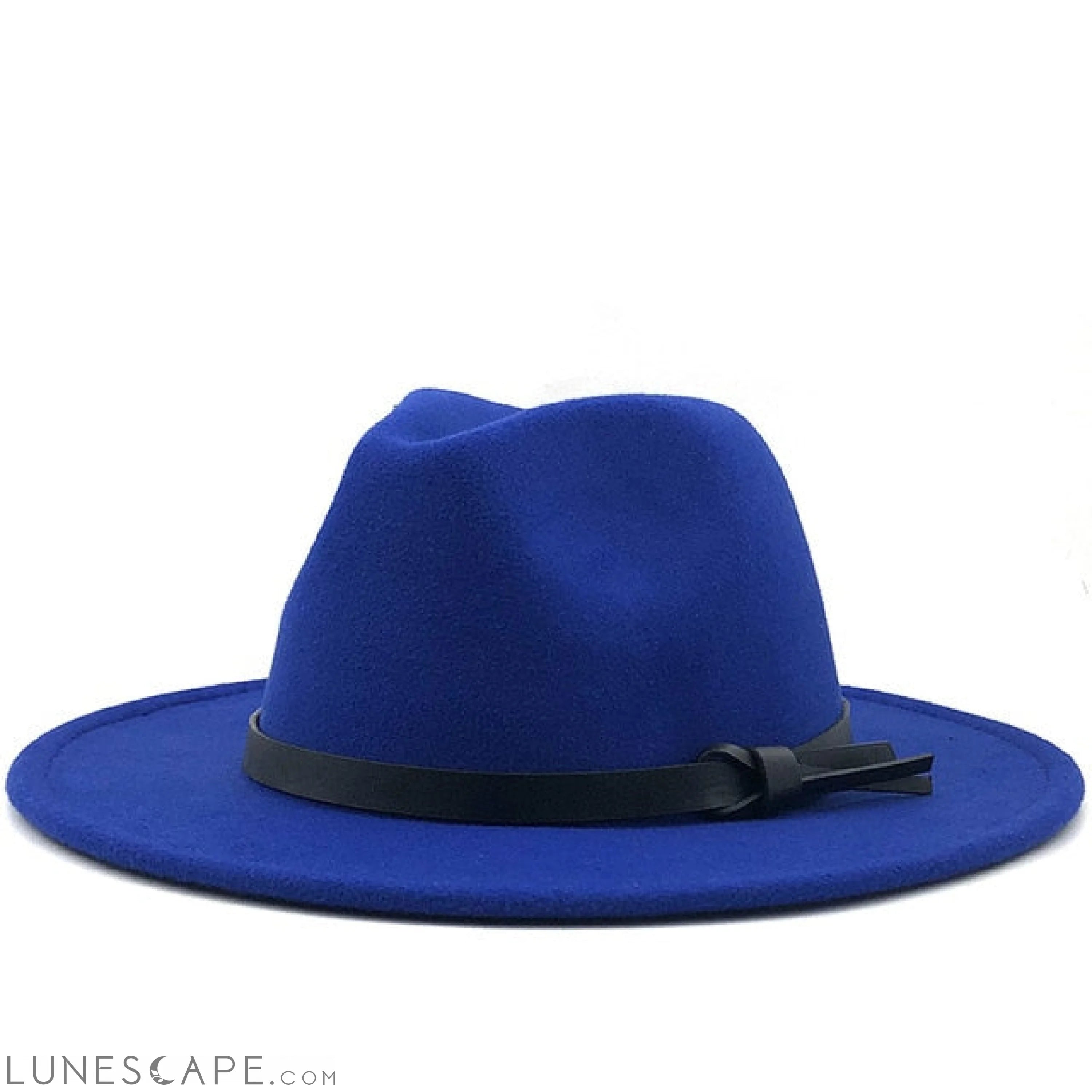 Wool Fedora Hat With Leather Ribbon - BEST SELLER! LUNESCAPE