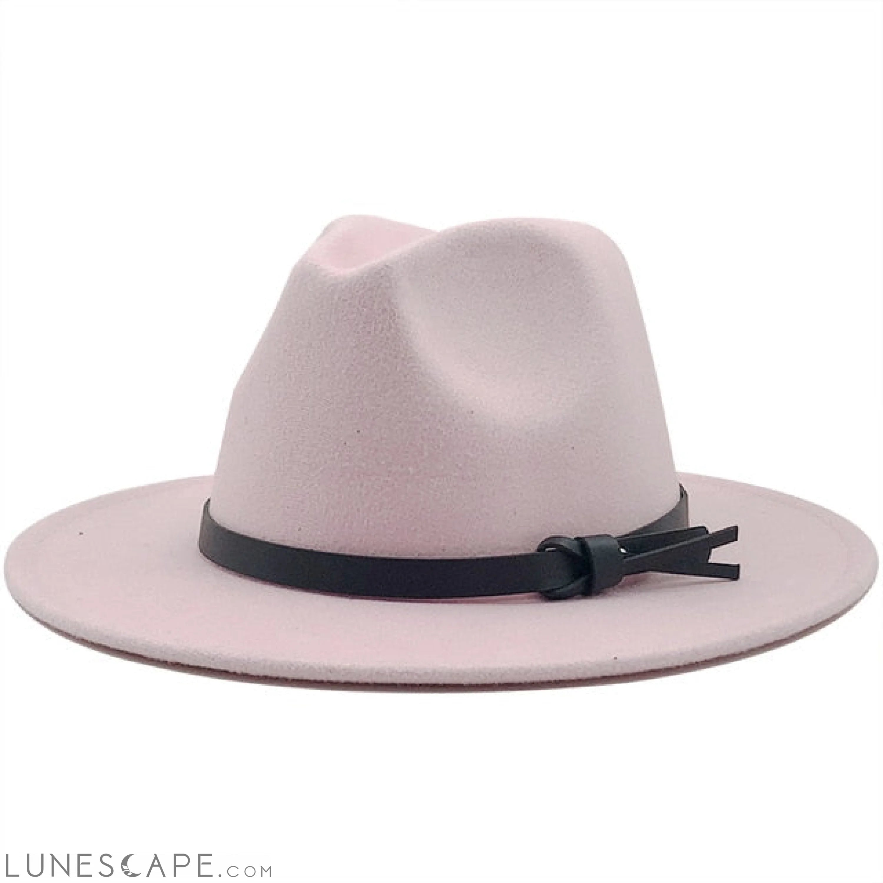 Wool Fedora Hat With Leather Ribbon - BEST SELLER! LUNESCAPE