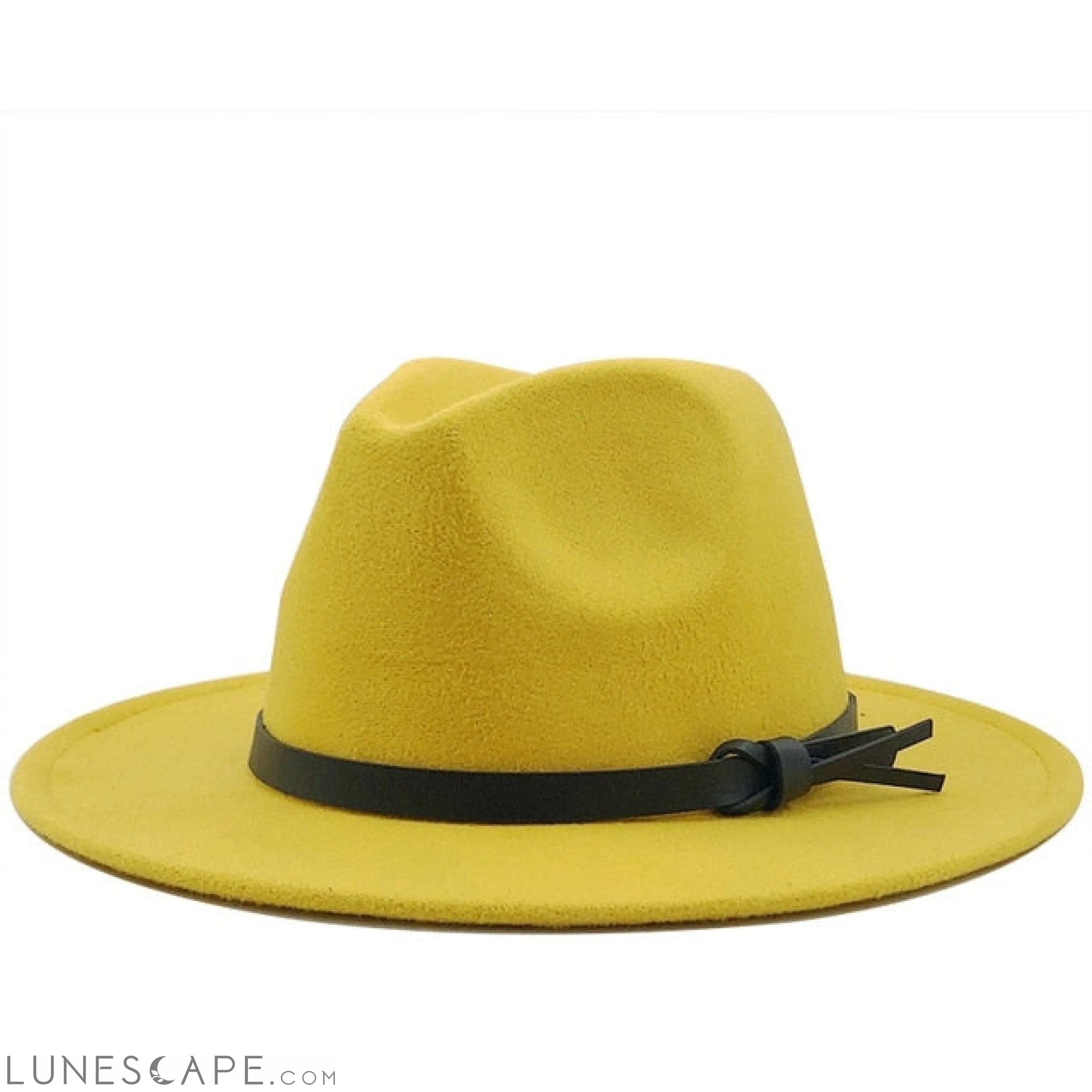 Wool Fedora Hat With Leather Ribbon - BEST SELLER! LUNESCAPE