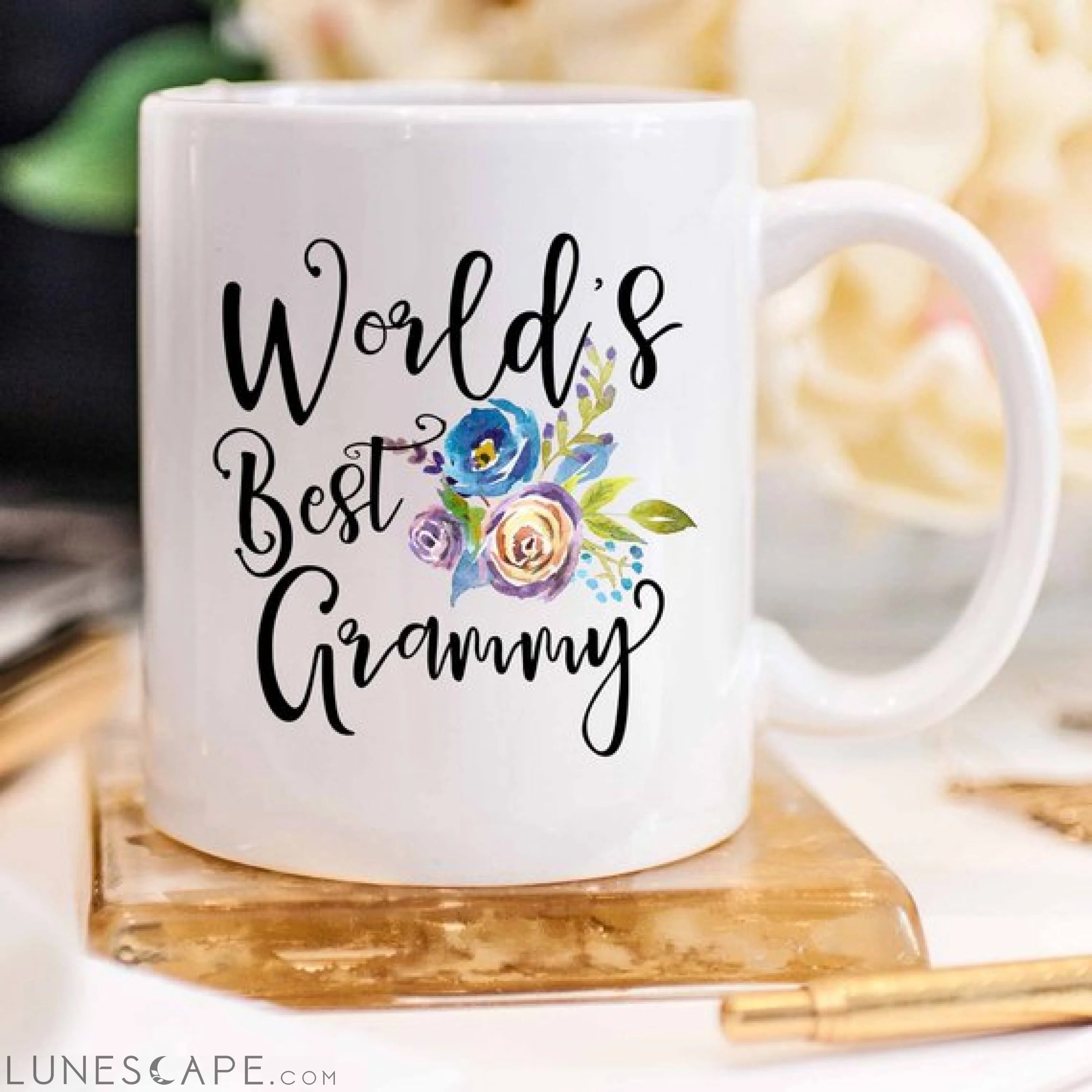 Worlds Best Grammy, Grammy Mug, Gifts for Grammy, LUNESCAPE