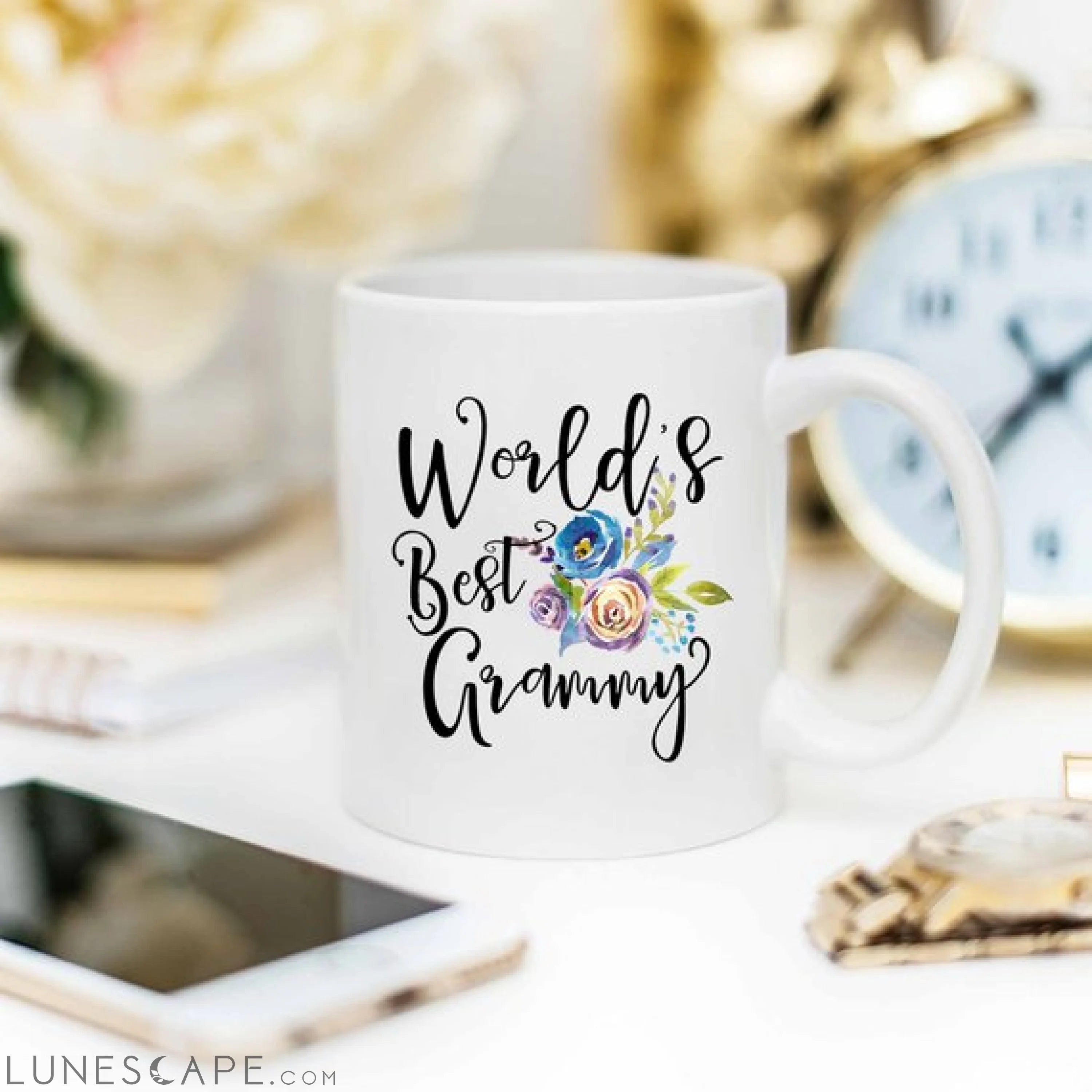 Worlds Best Grammy, Grammy Mug, Gifts for Grammy, LUNESCAPE