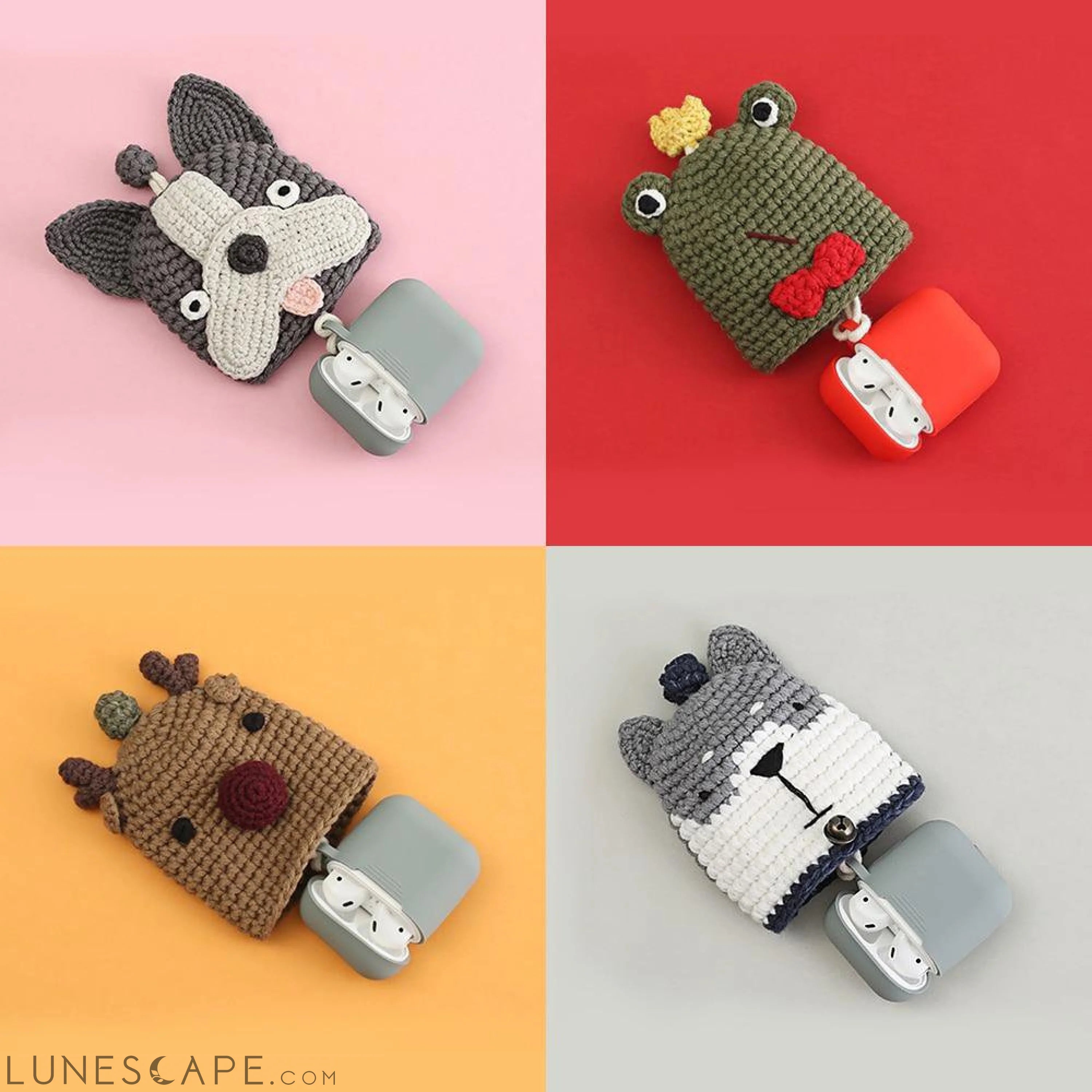 Woven Apple AirPods Case LUNESCAPE