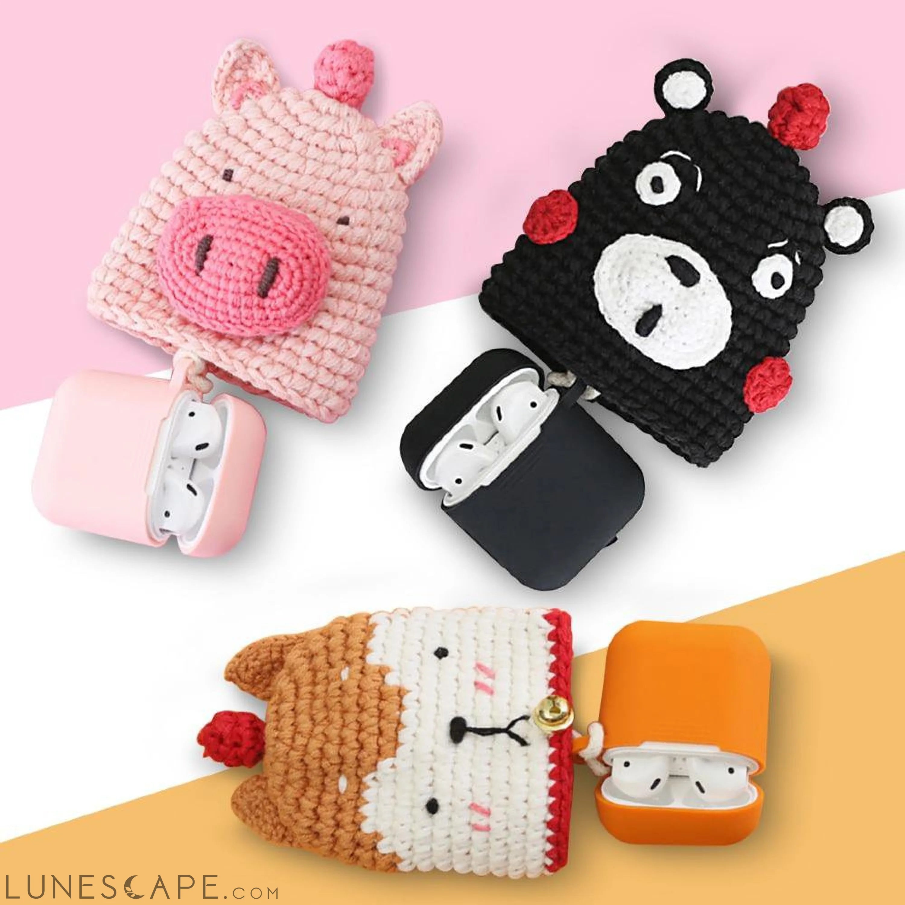 Woven Apple AirPods Case LUNESCAPE