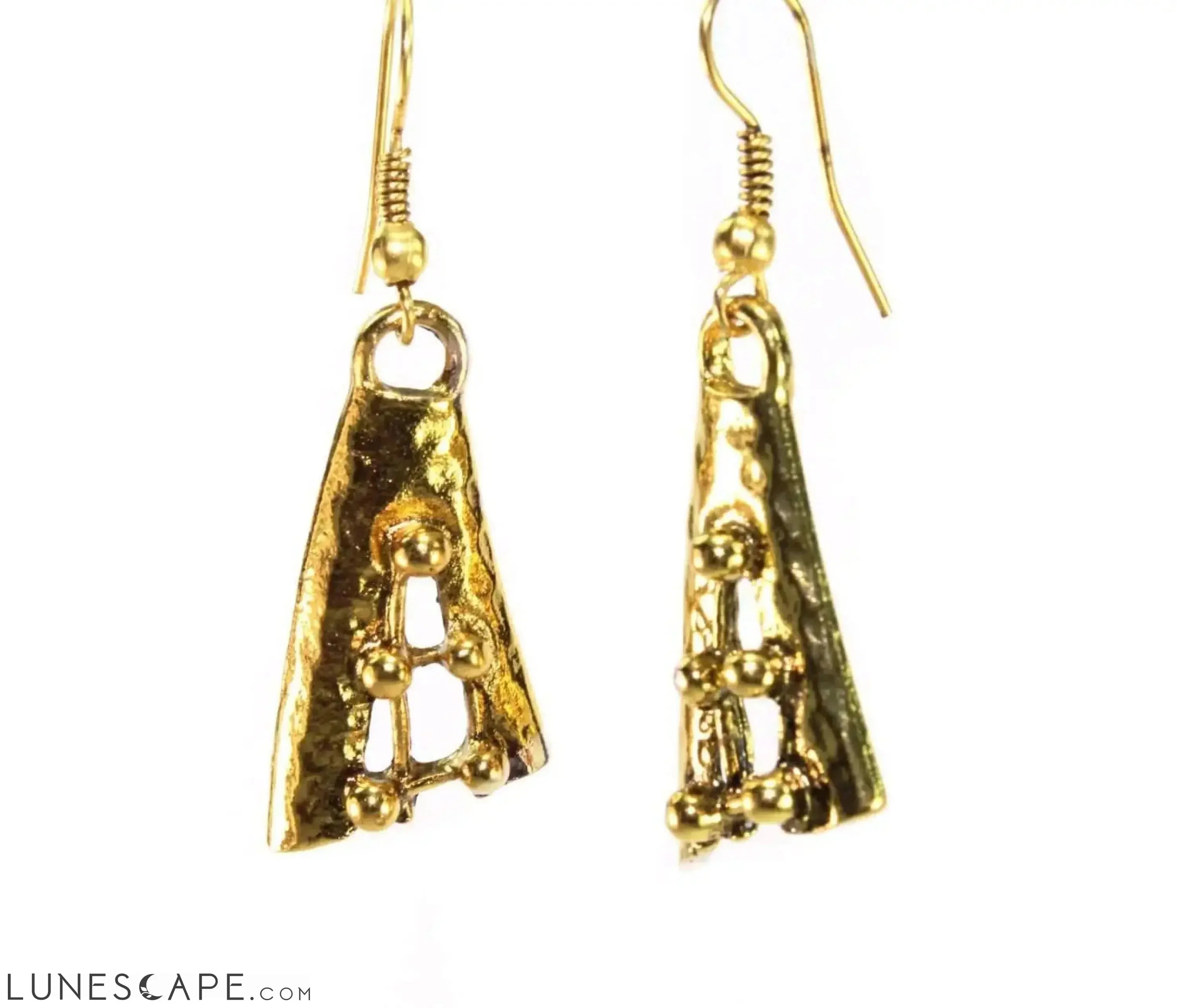 Woven Crescent Moon Necklace & Earring Set LUNESCAPE