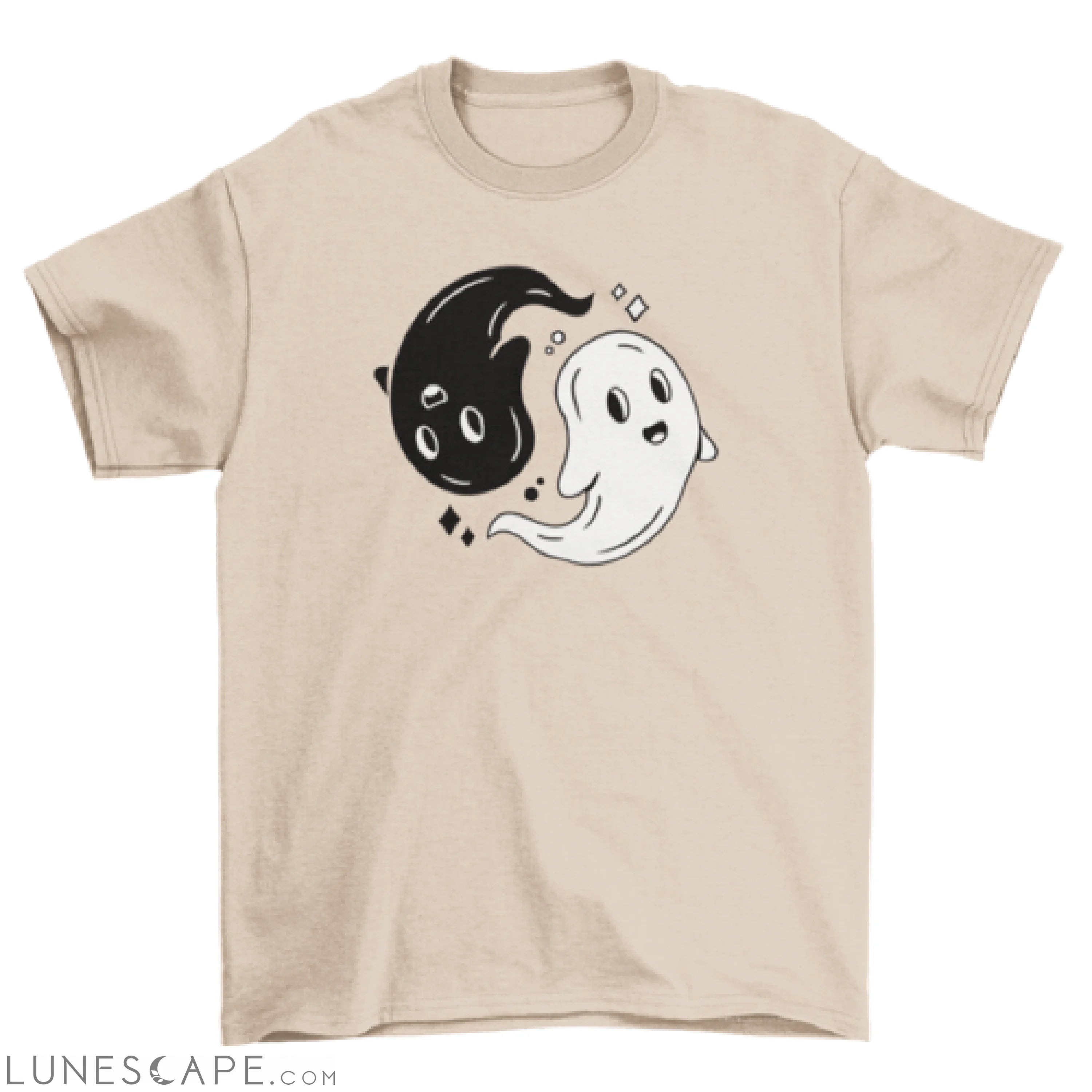 Ying yang ghosts t-shirt LUNESCAPE