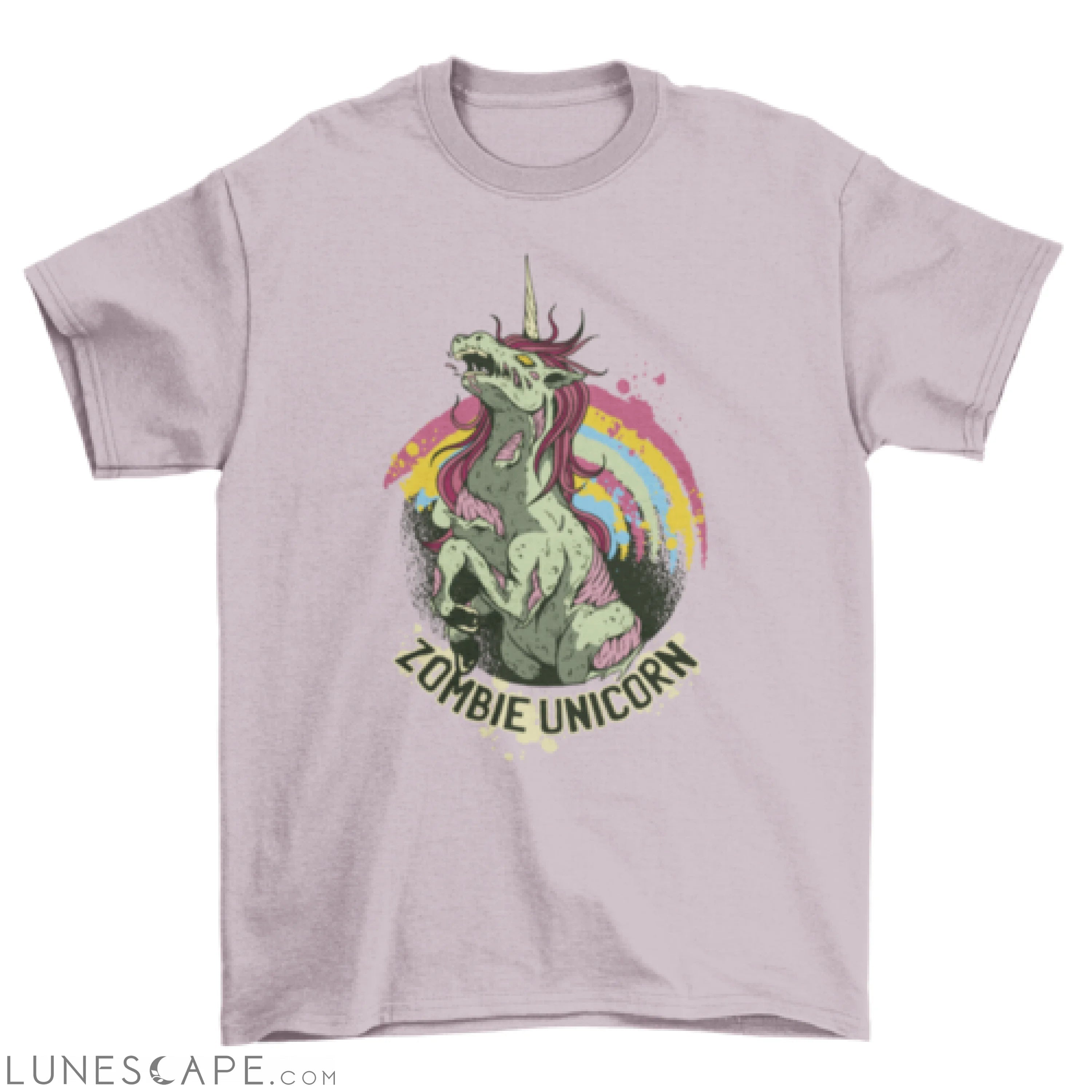 Zombie unicorn t-shirt design LUNESCAPE