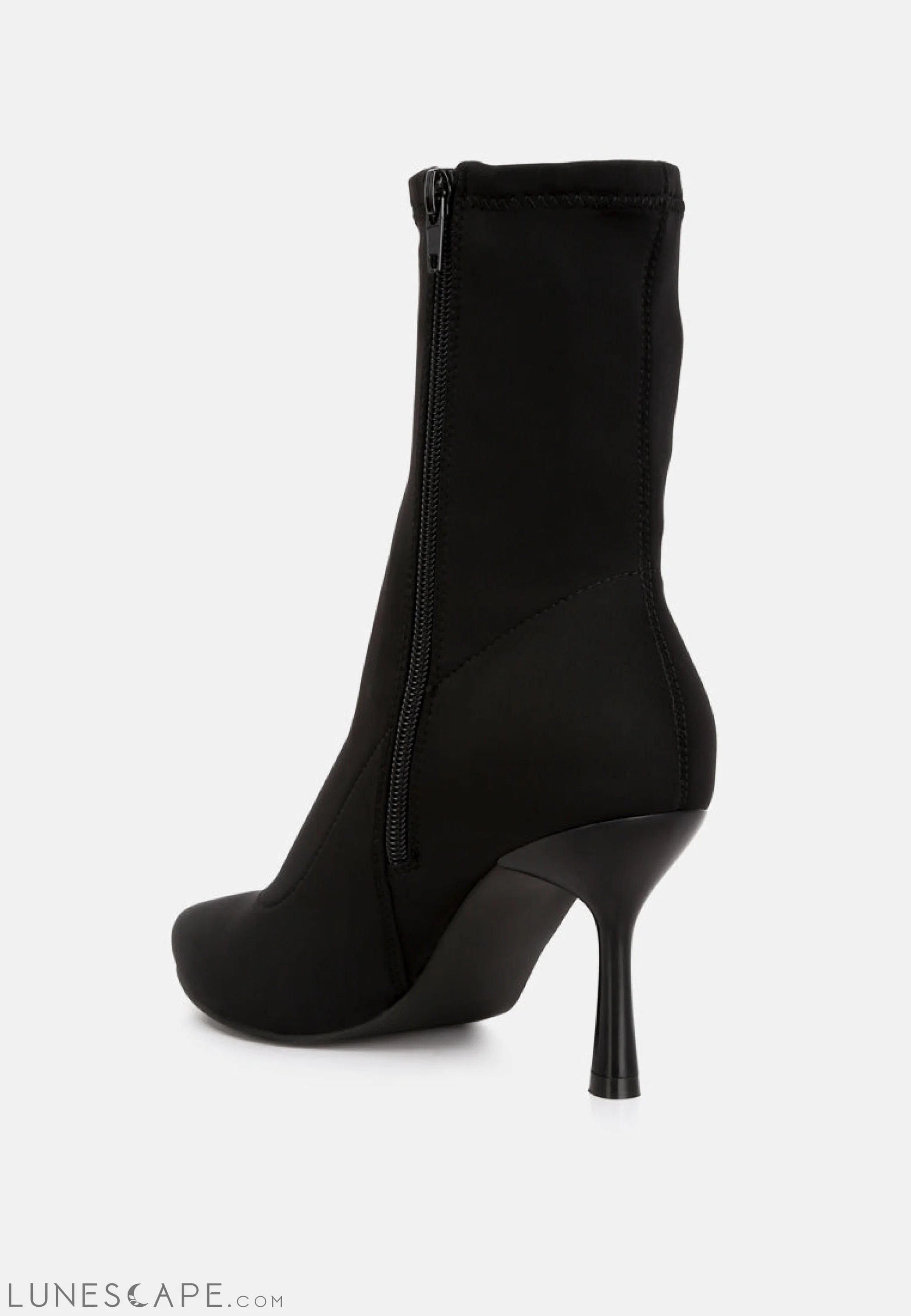 Zudio Solid Mid Heel Sock Boots LUNESCAPE