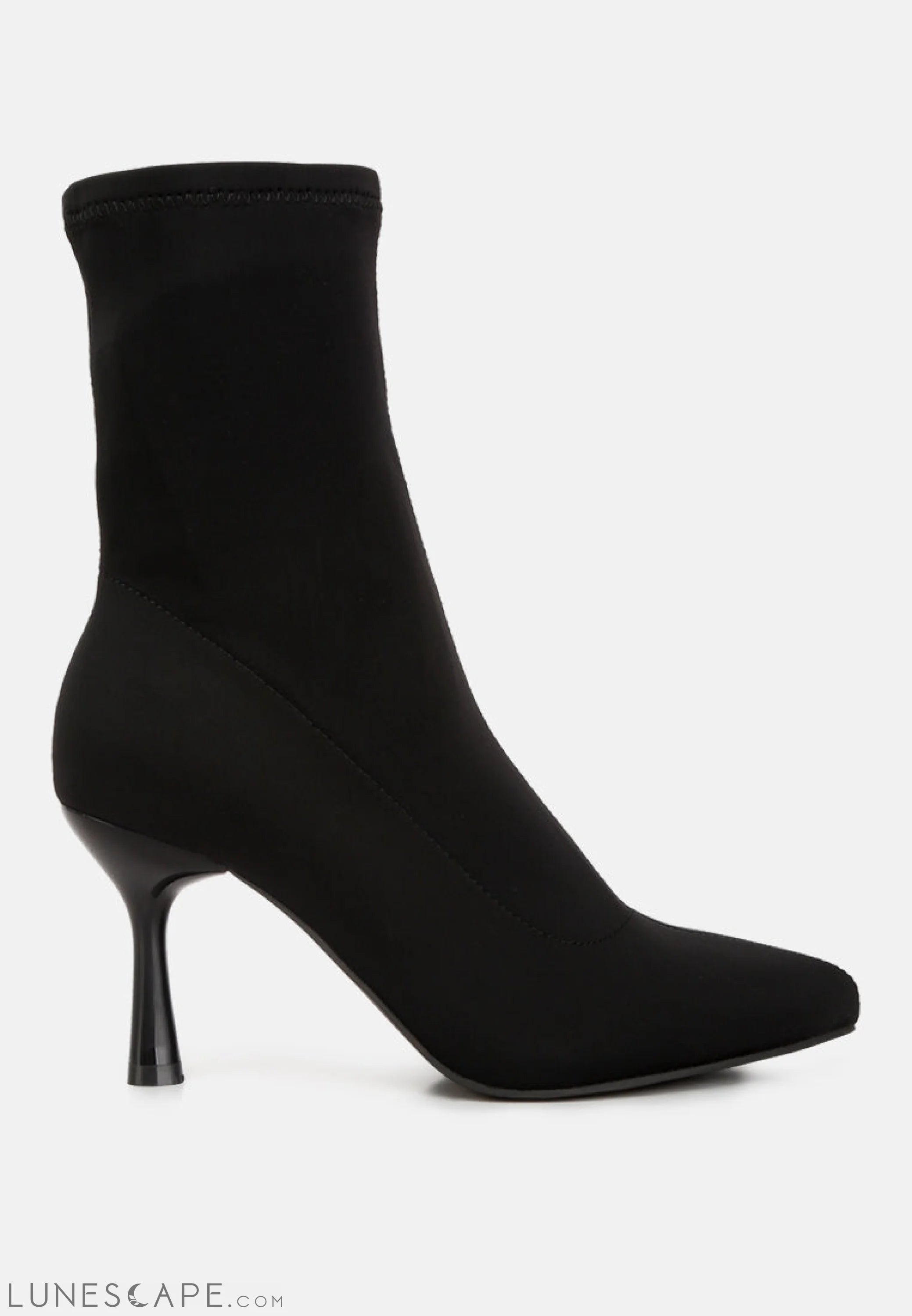 Zudio Solid Mid Heel Sock Boots LUNESCAPE