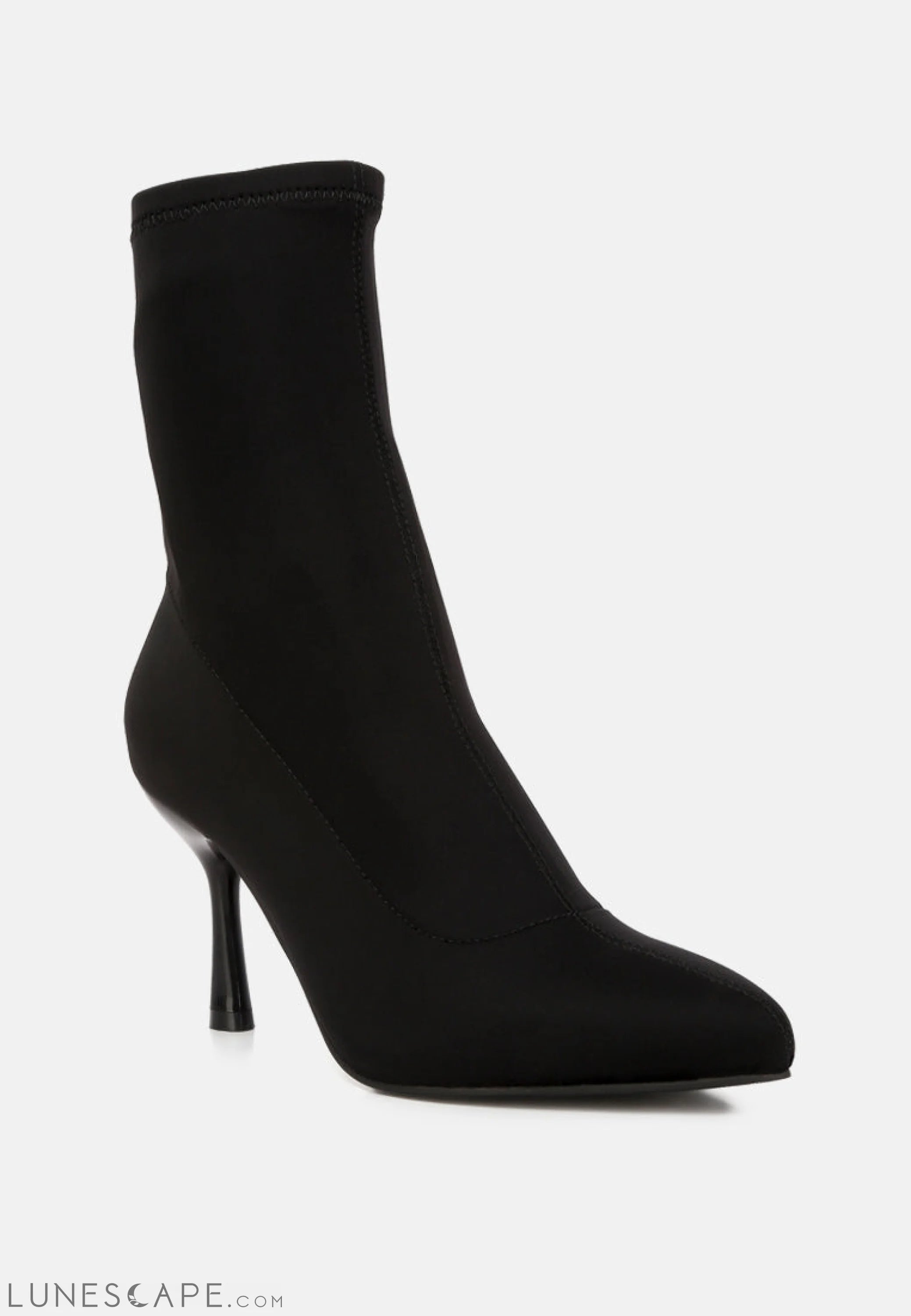 Zudio Solid Mid Heel Sock Boots LUNESCAPE