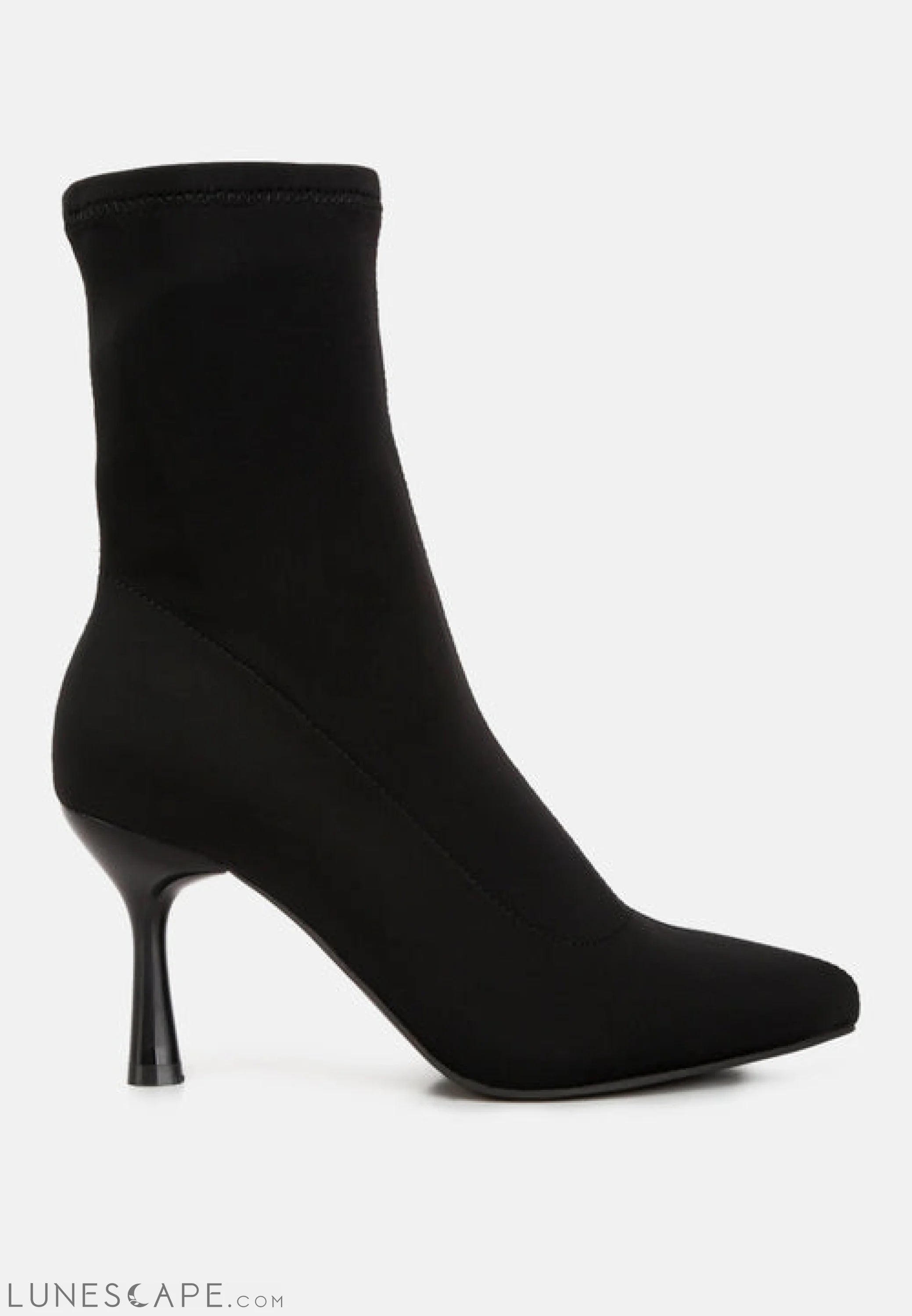 Zudio Solid Mid Heel Sock Boots LUNESCAPE