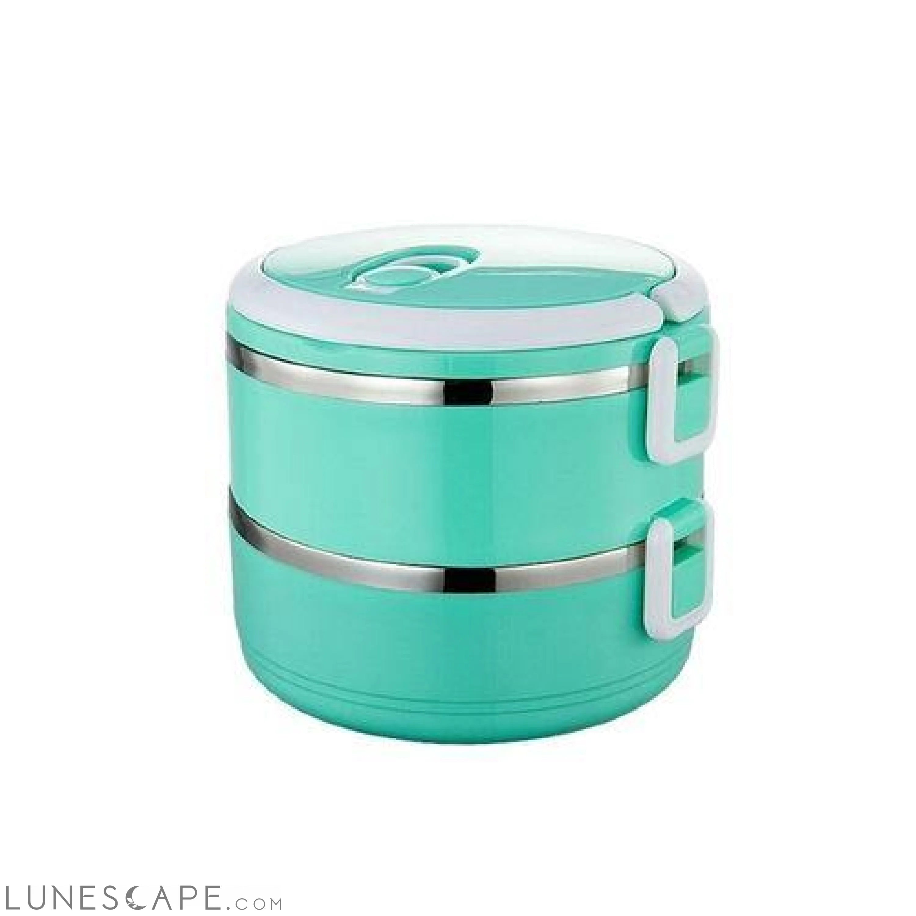 1-Tier Stackable Thermal Lunchbox - Green LUNESCAPE