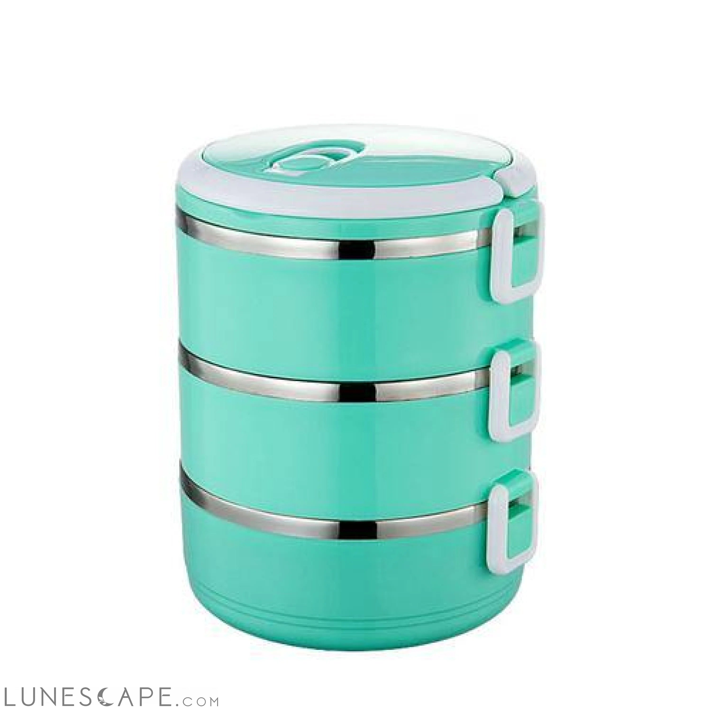 1-Tier Stackable Thermal Lunchbox - Green LUNESCAPE