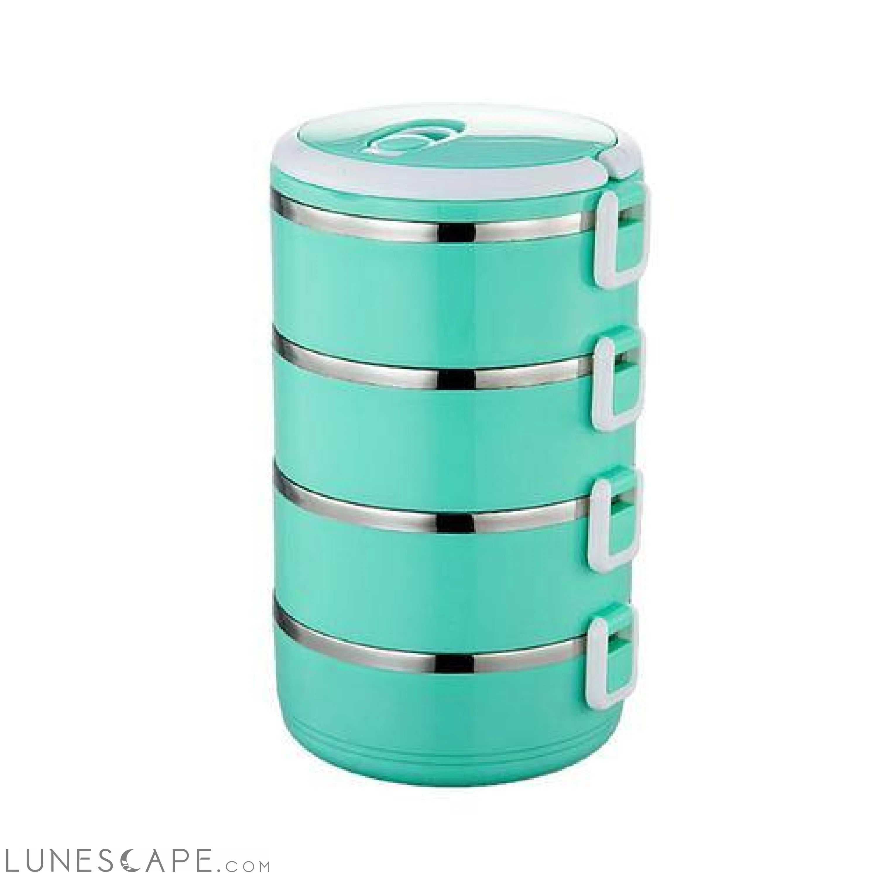 1-Tier Stackable Thermal Lunchbox - Green LUNESCAPE