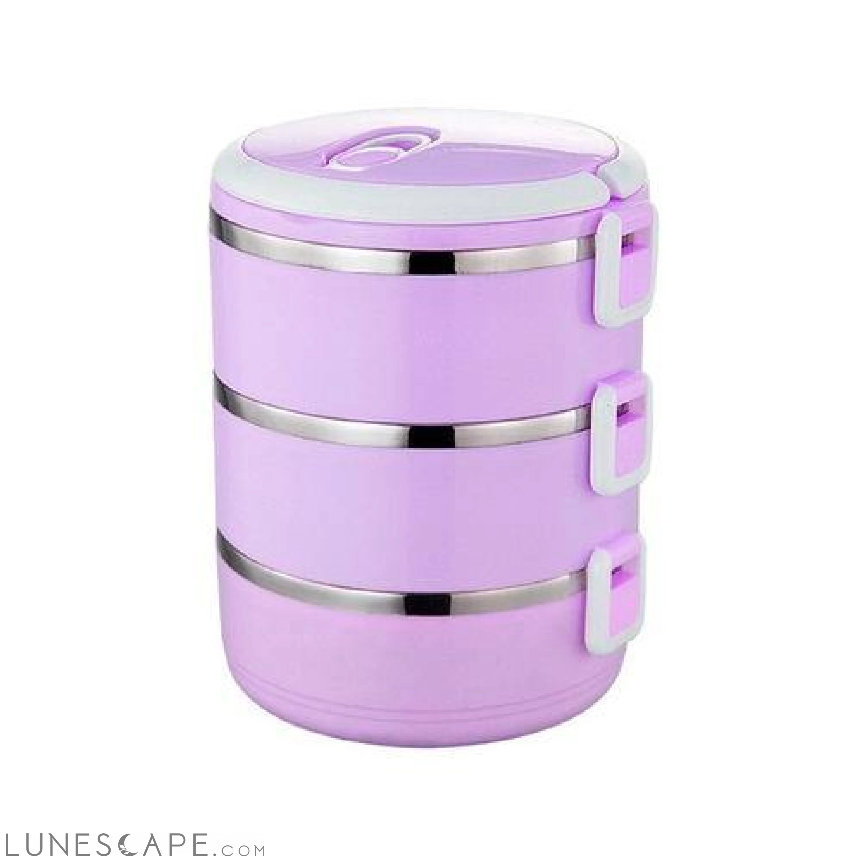 1-Tier Stackable Thermal Lunchbox - Green LUNESCAPE