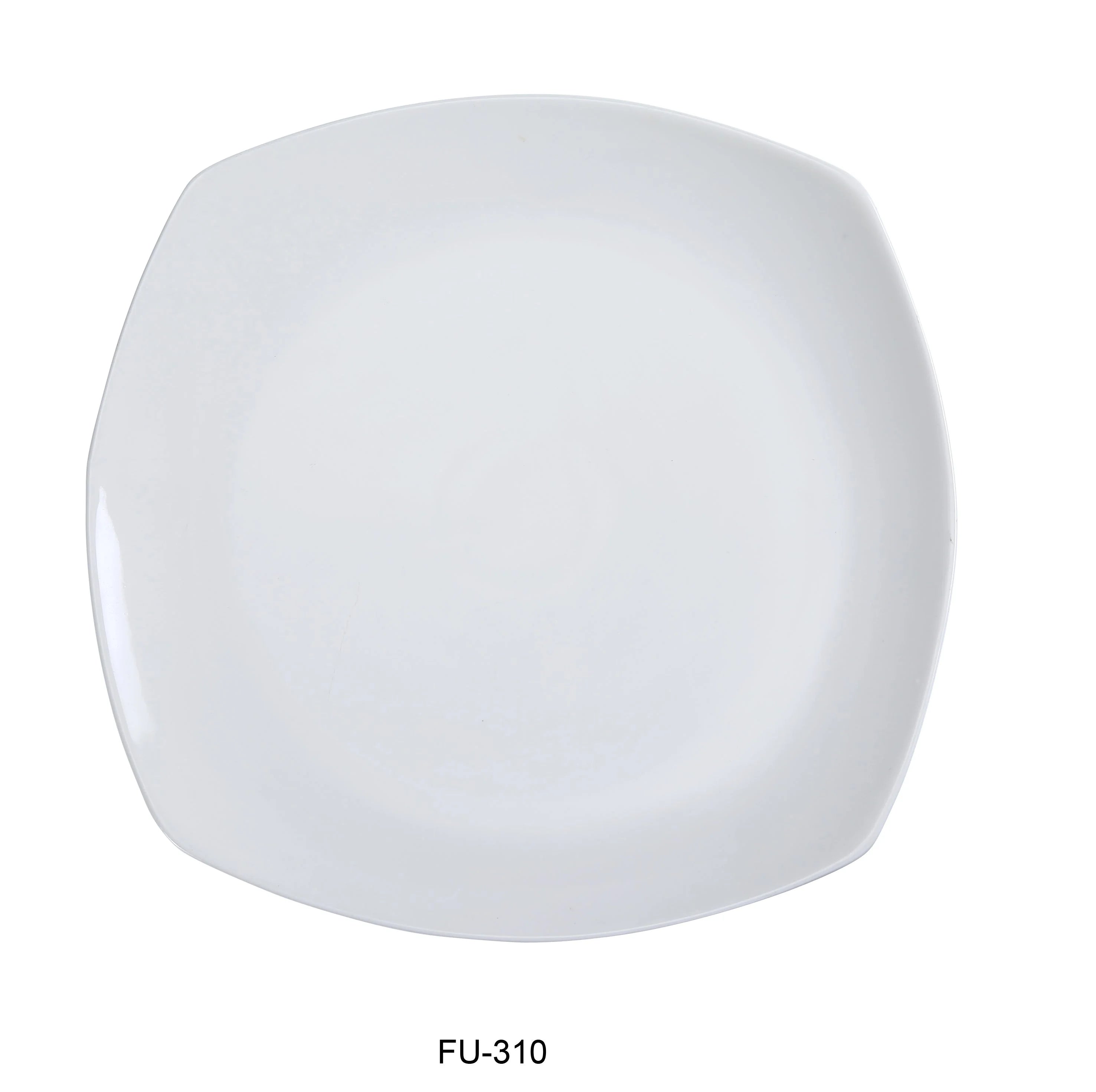 10" Square Flat Dinner Plate LUNESCAPE