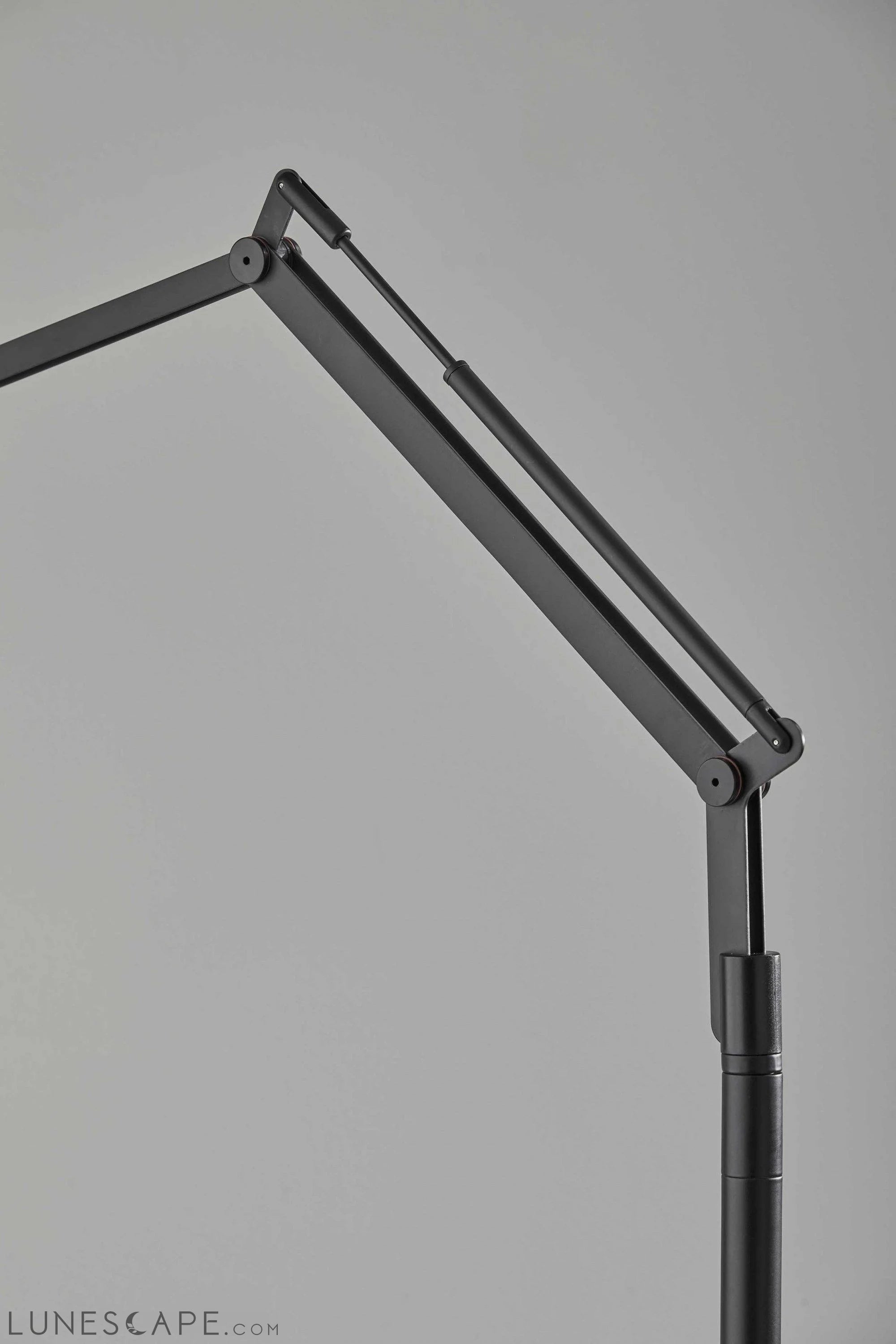 10" X 36.5"  X 66.5" Black Metal LED Floor Lamp LUNESCAPE