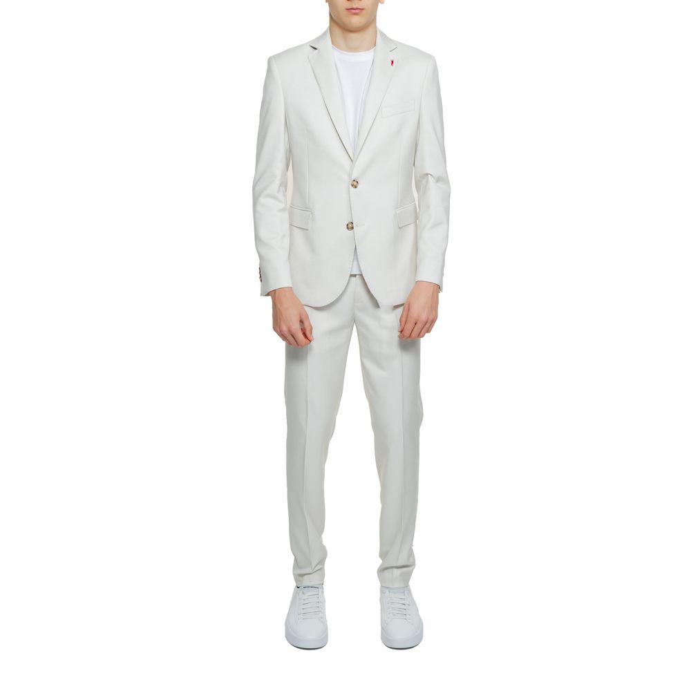 Mulish Beige Polyester Two-Piece Suit