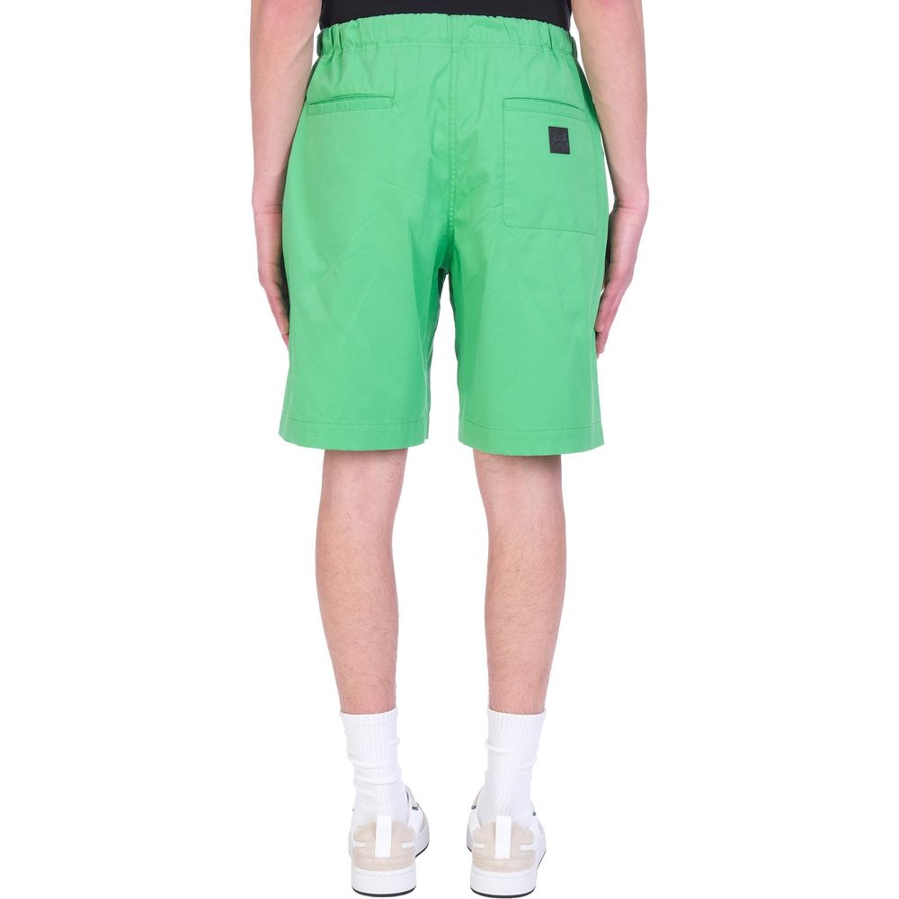 Kenzo Bicolor Cotton Knee Length Shorts