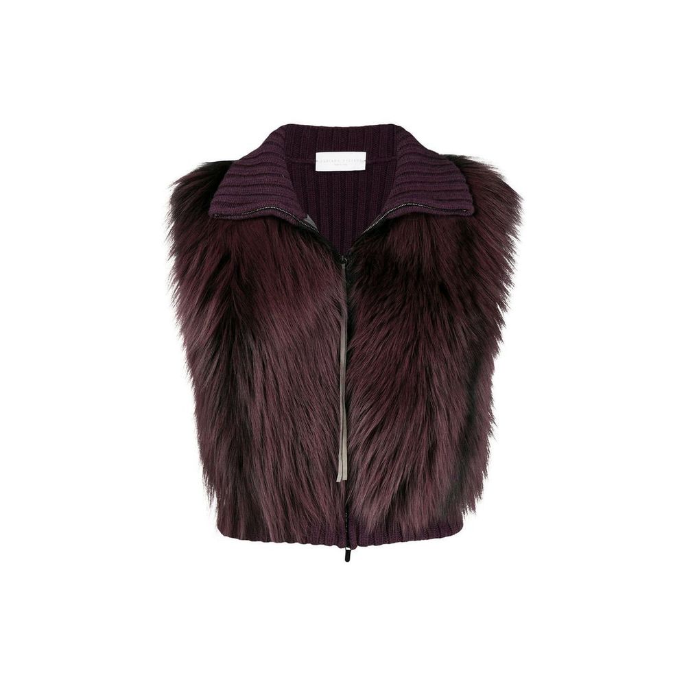 Fabiana Filippi Gray Merino Wool Sleeveless Jacket