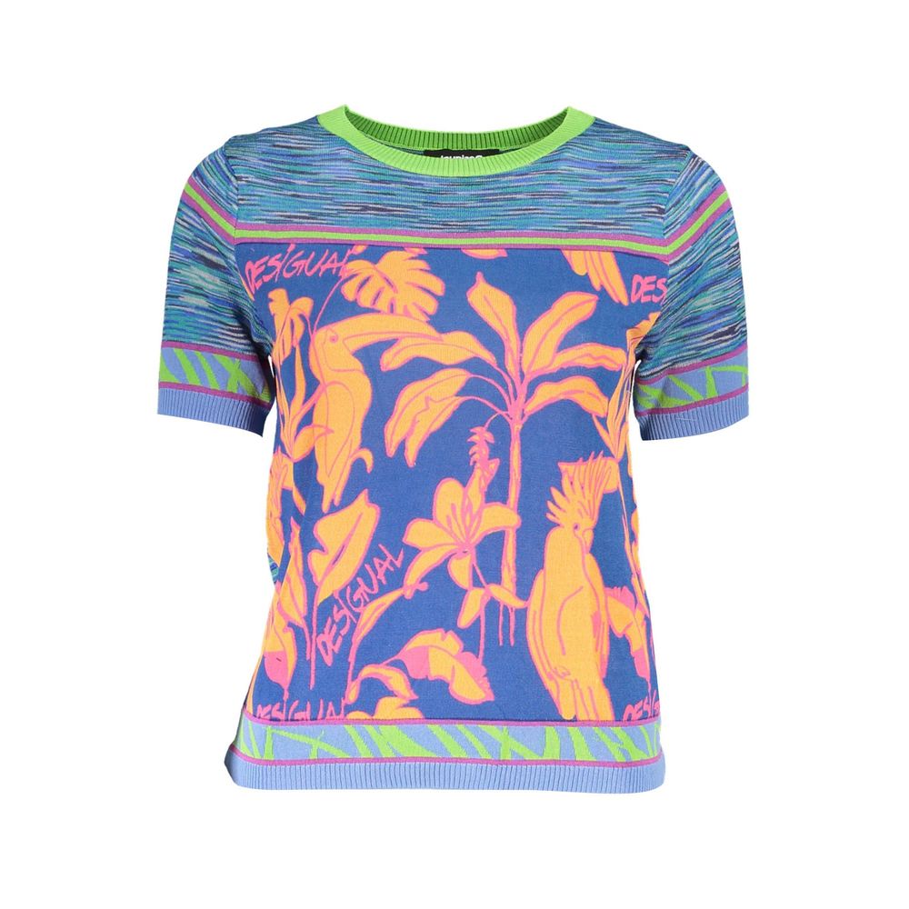 Desigual Blue Cotton T-Shirt