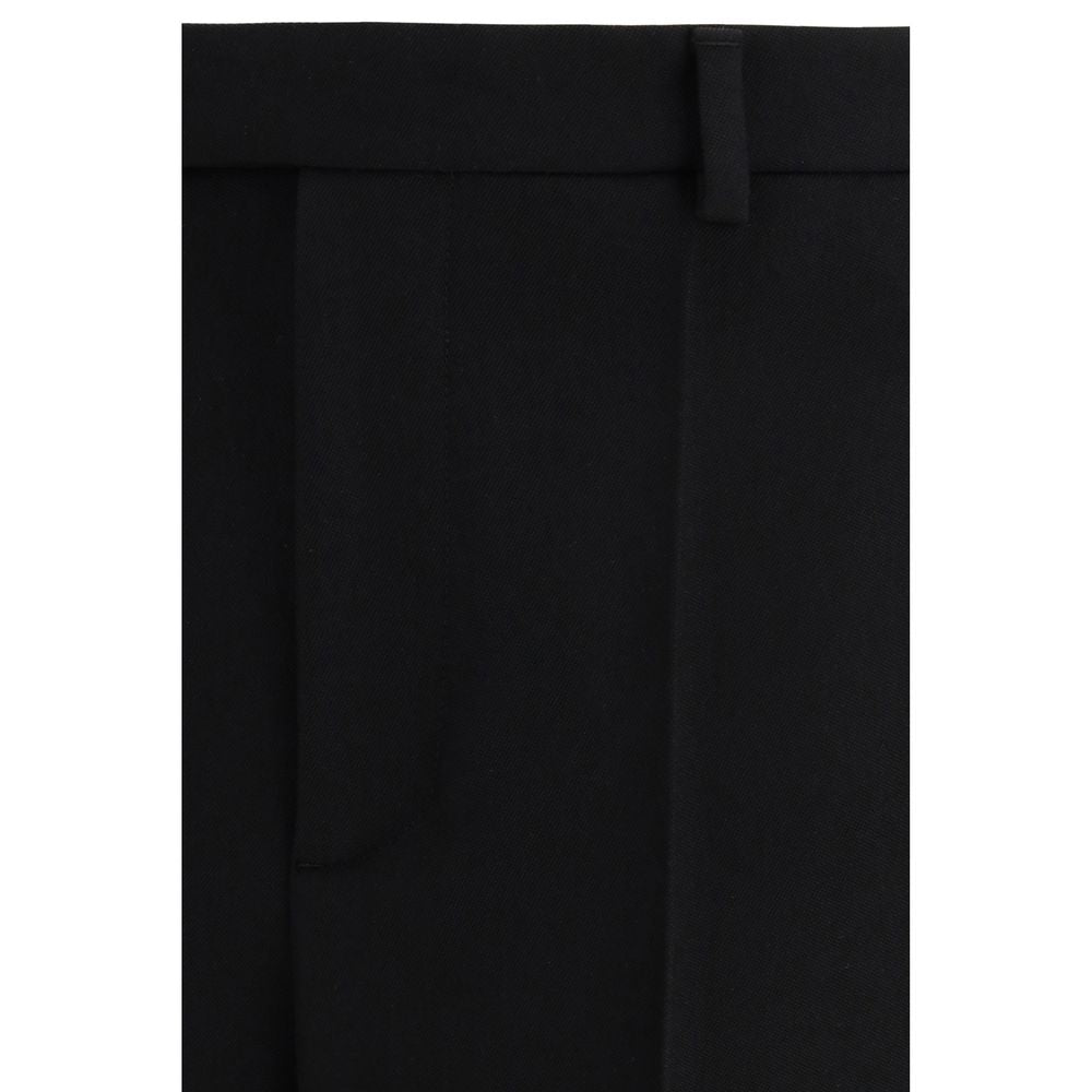 Valentino Garavani Black Wool Oves Aries Dress Pants