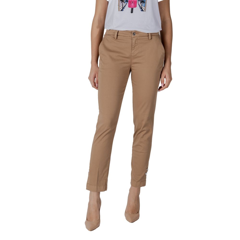 Liu Jo Beige Cotton Chino Pants
