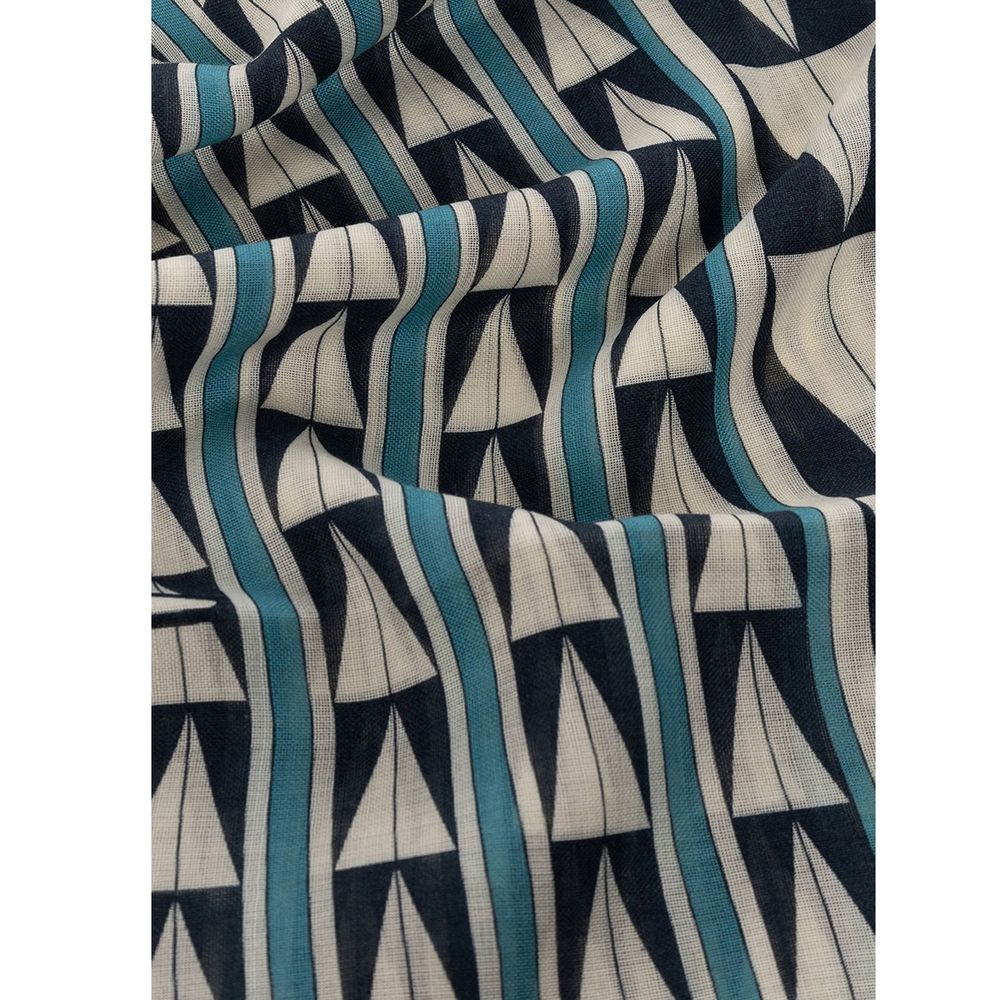 Lanvin Blue Wool Foulard