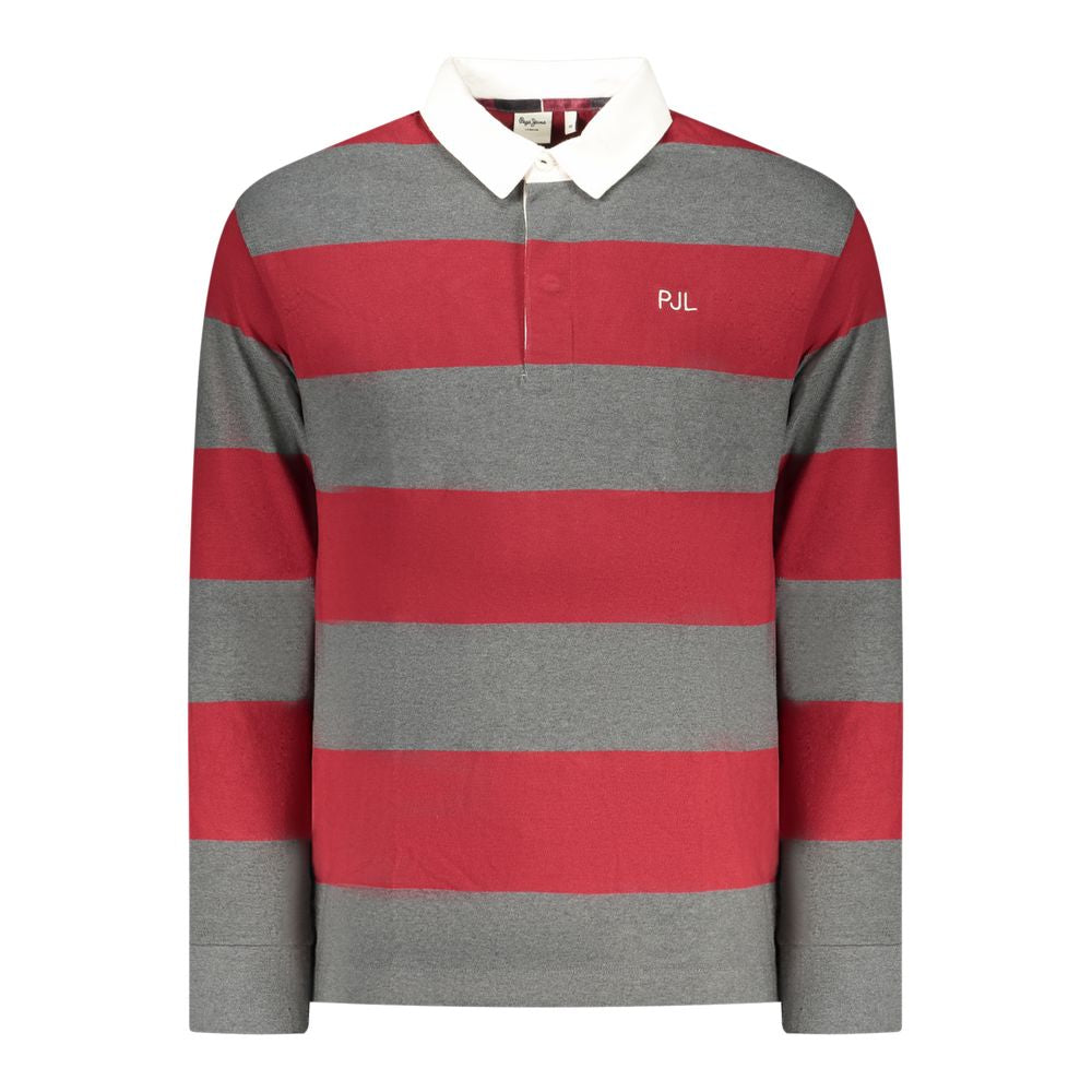 Pepe Jeans Rosso Cotton Mens Polo Shirt LUNESCAPE