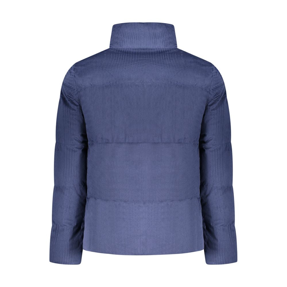 Rifle Blue Polyester Men's  Cargo Jacket
