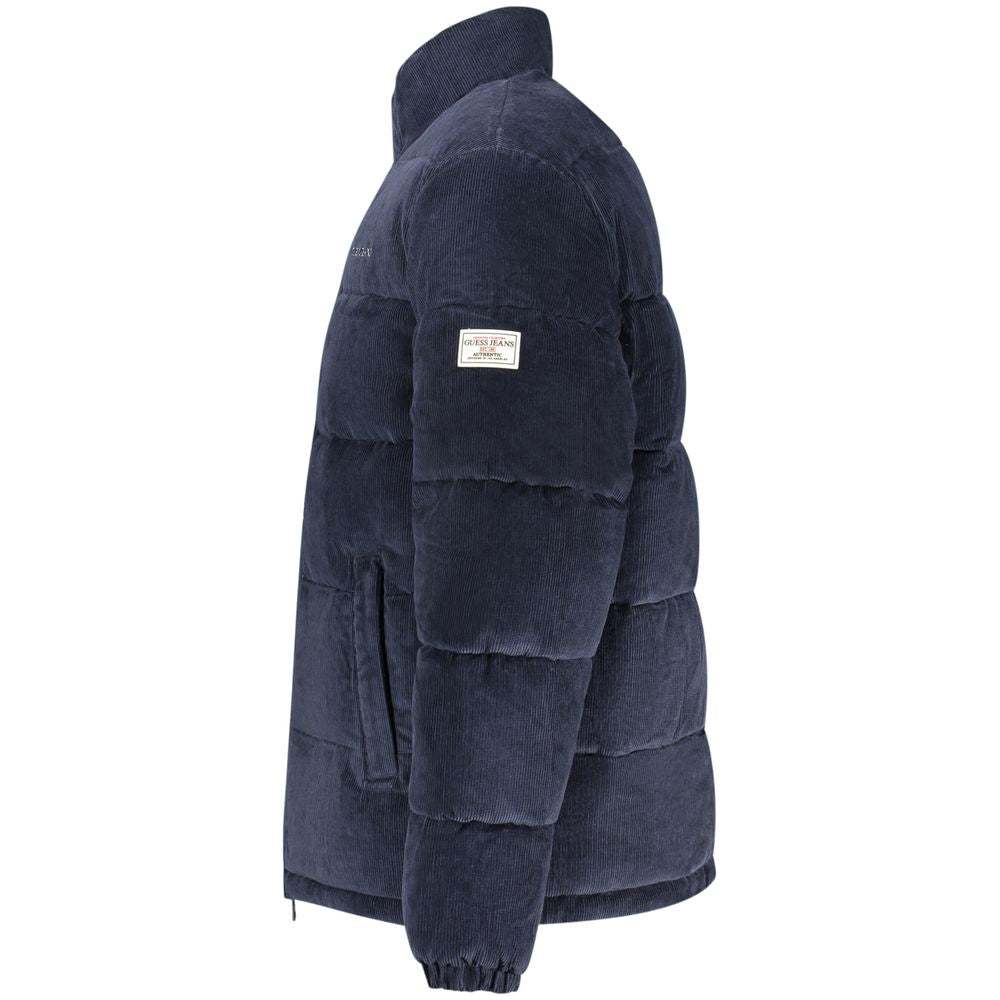 Guess Jeans Blue Polyester Men's Jacket LUNESCAPE