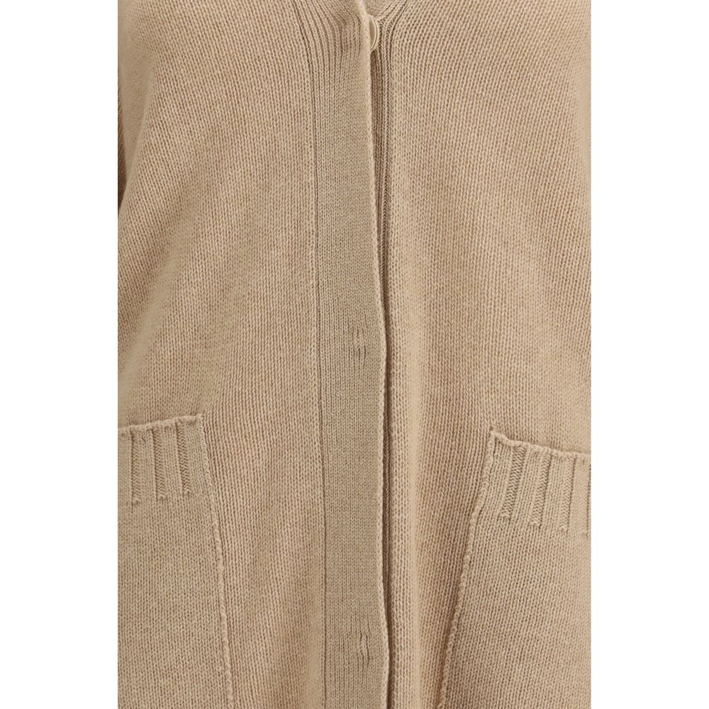 Fabiana Filippi Beige Wool Cardigan