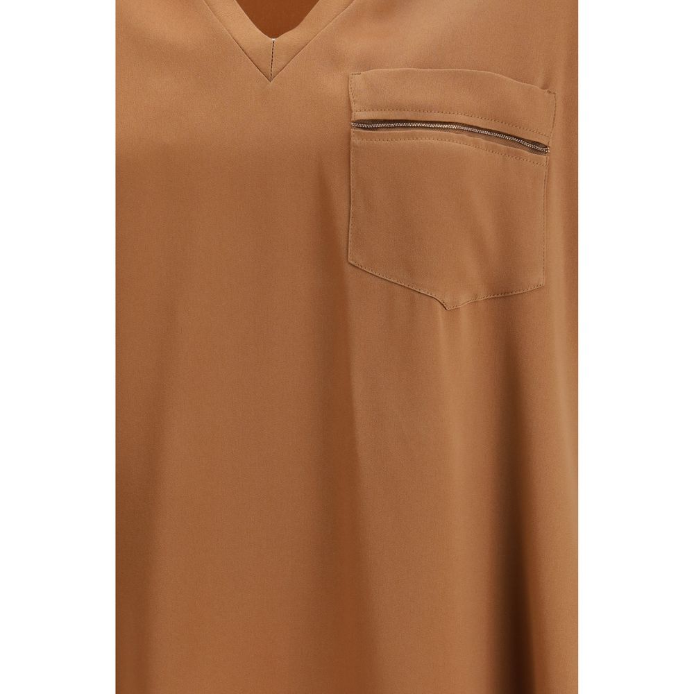 Fabiana Filippi Orange Viscose T-Shirt