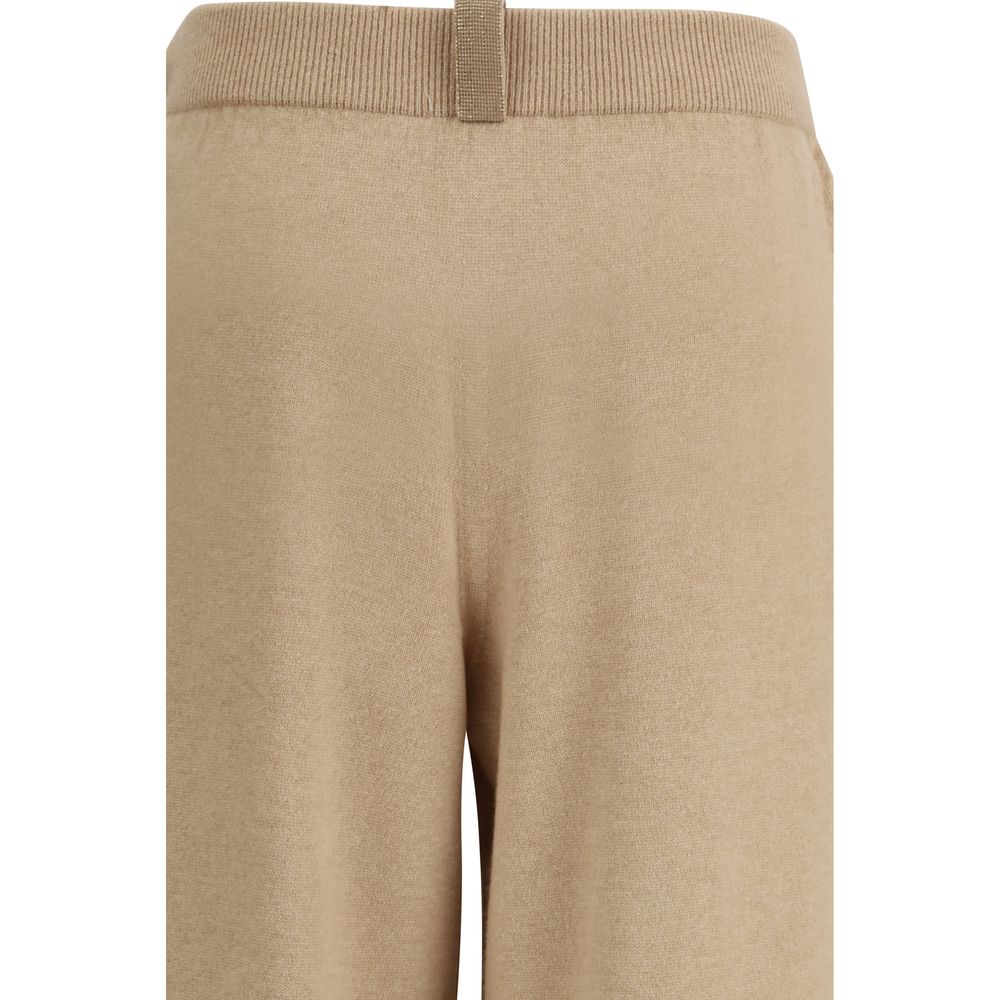 Fabiana Filippi Beige Wool Oves Aries Casual Pants