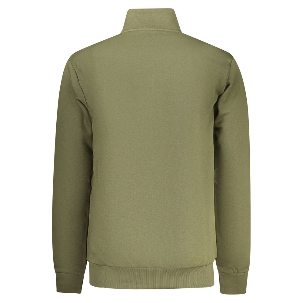 Rifle Verde Cotton Men Zip Mockneck Sweatshirt