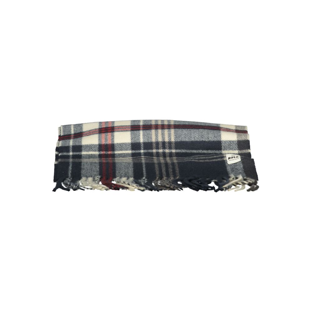 Rifle Blue Polyester Men Scarf