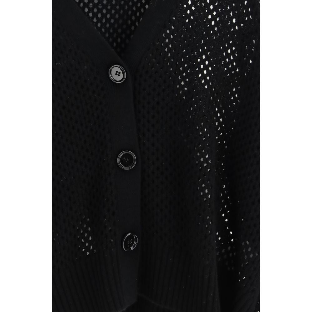 Allude Black Wool Cardigan