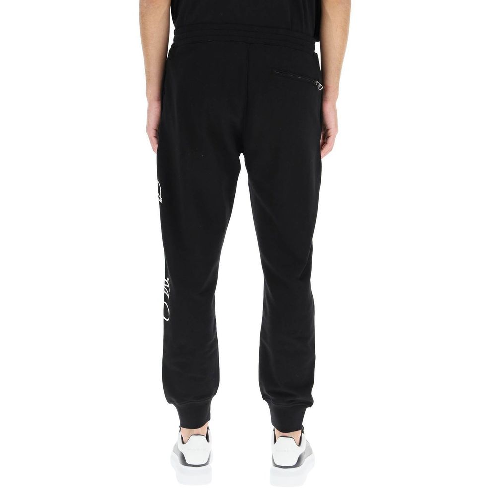 Alexander McQueen Black Cotton Joggers (Workout Pants)